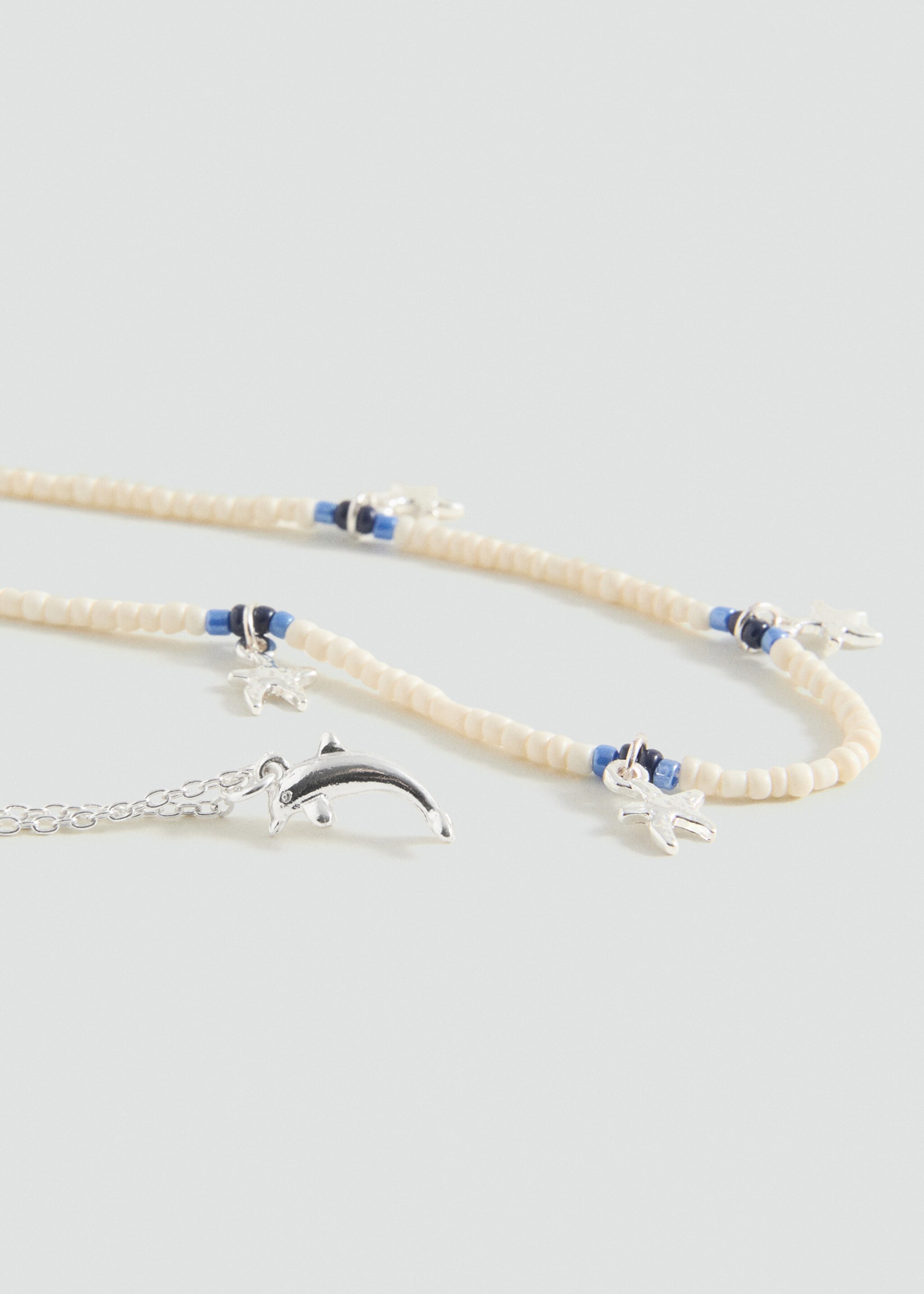 Collar cadena borlas - Plano medio