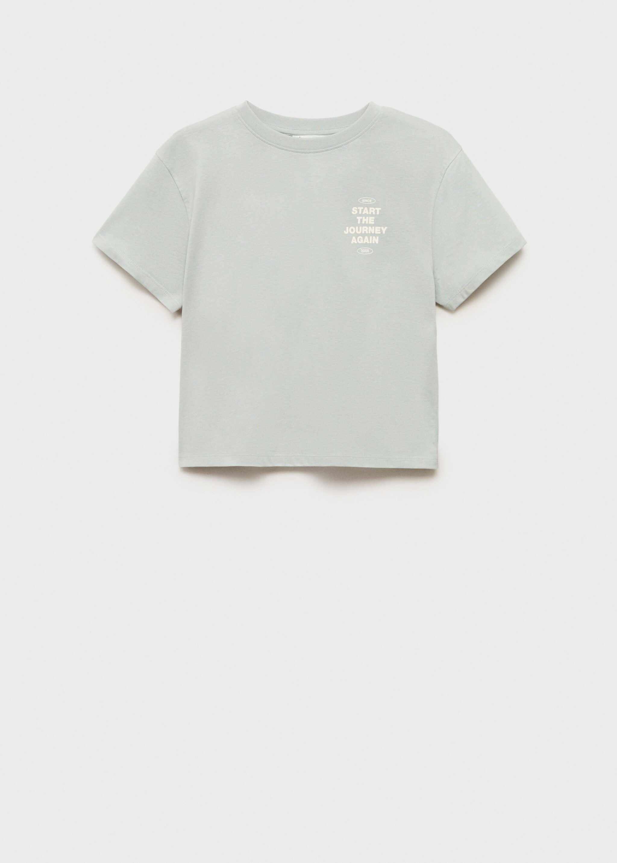Message cotton T-shirt - Article without model