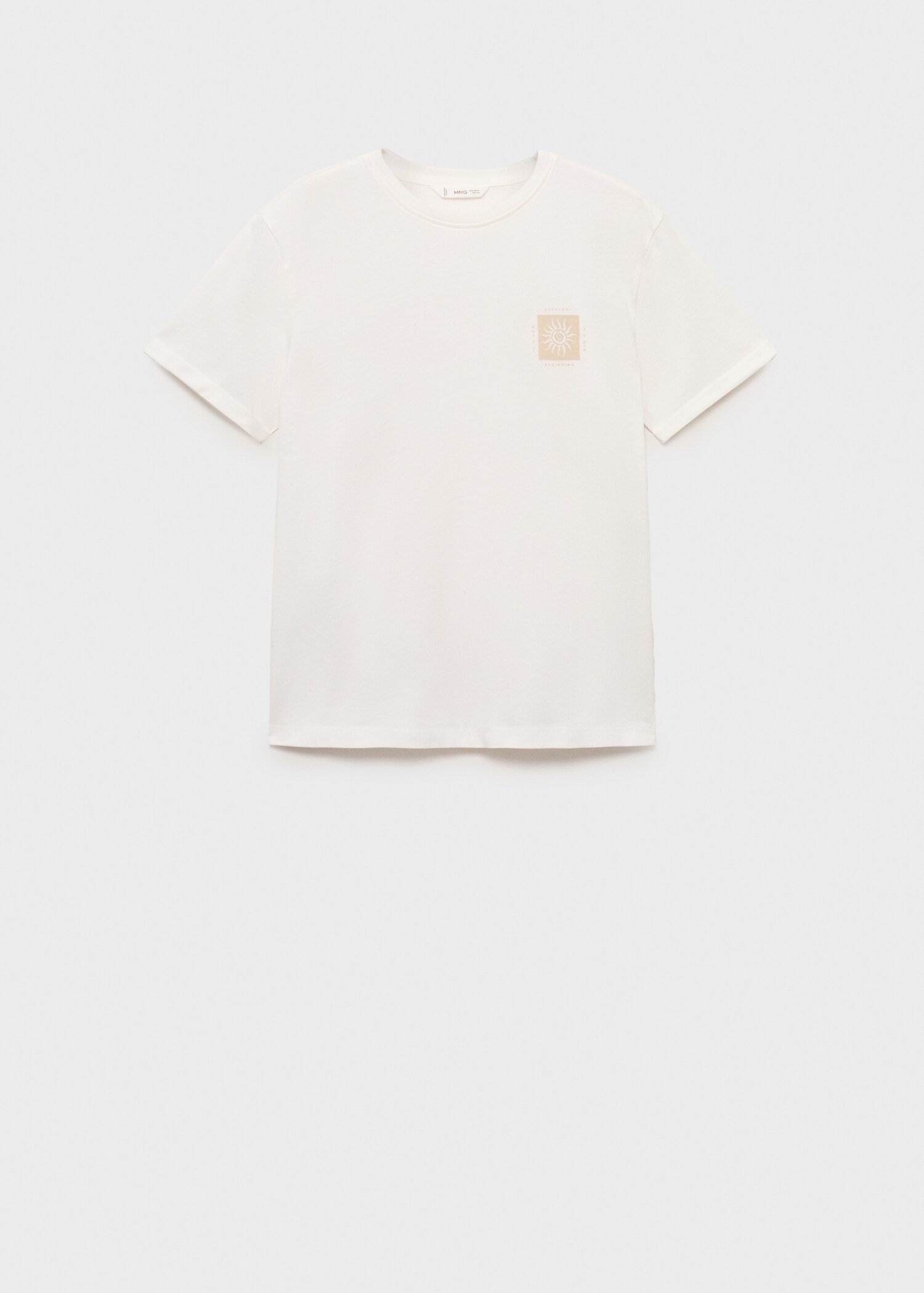 Printed cotton-blend t-shirt - Article without model
