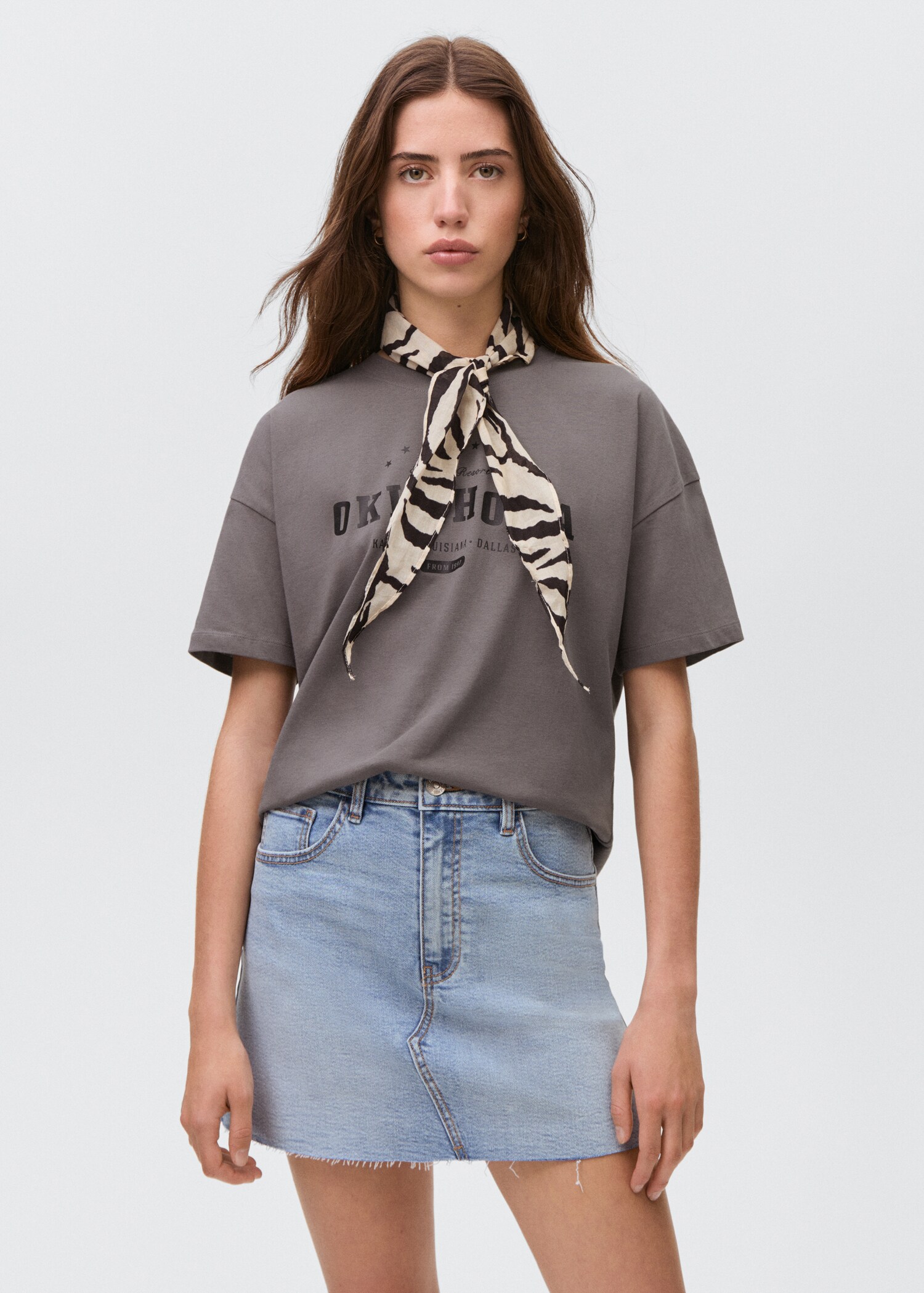 Camiseta algodón mensaje - Plano medio