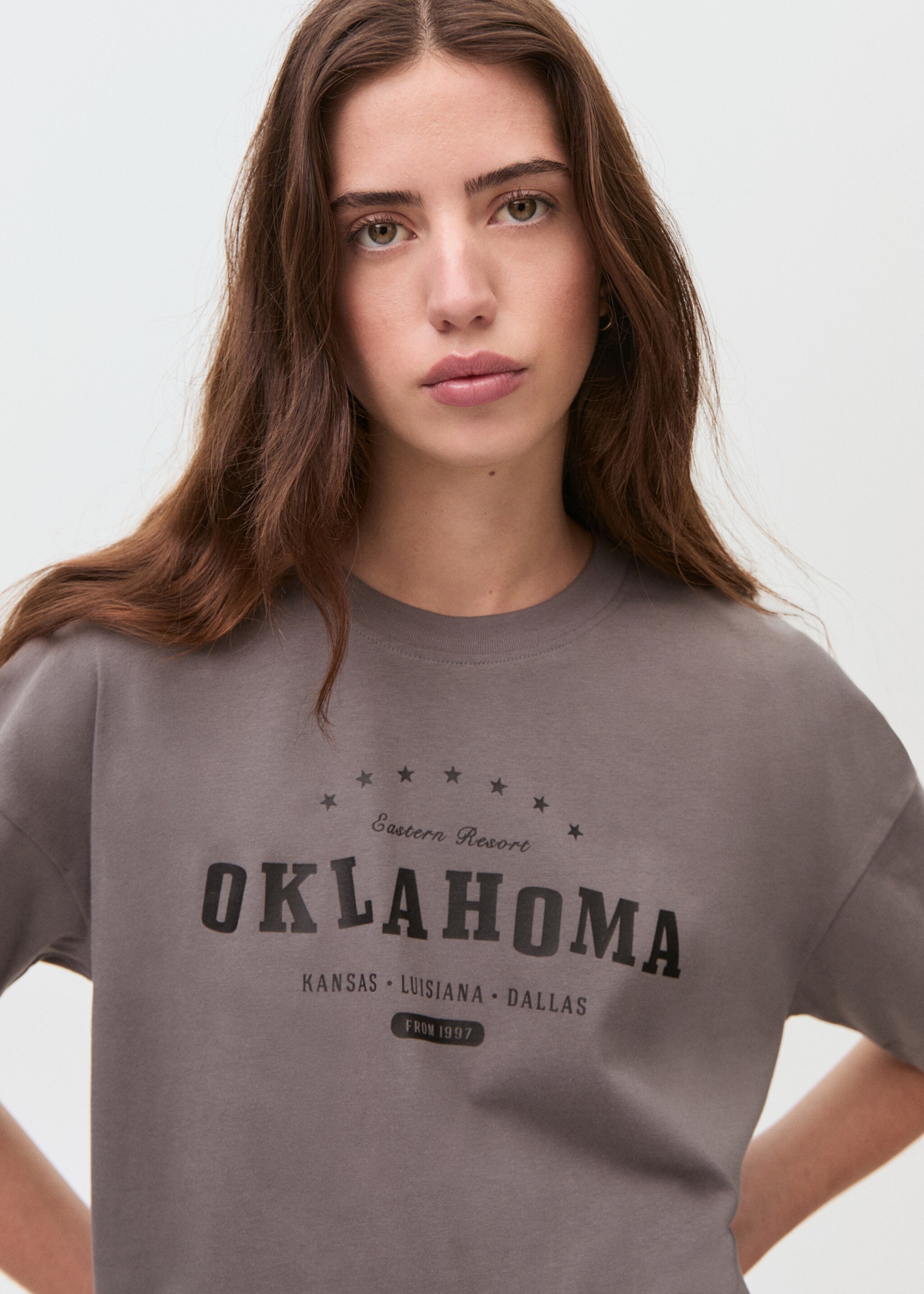 Camiseta algodón mensaje - Reverso del artículo