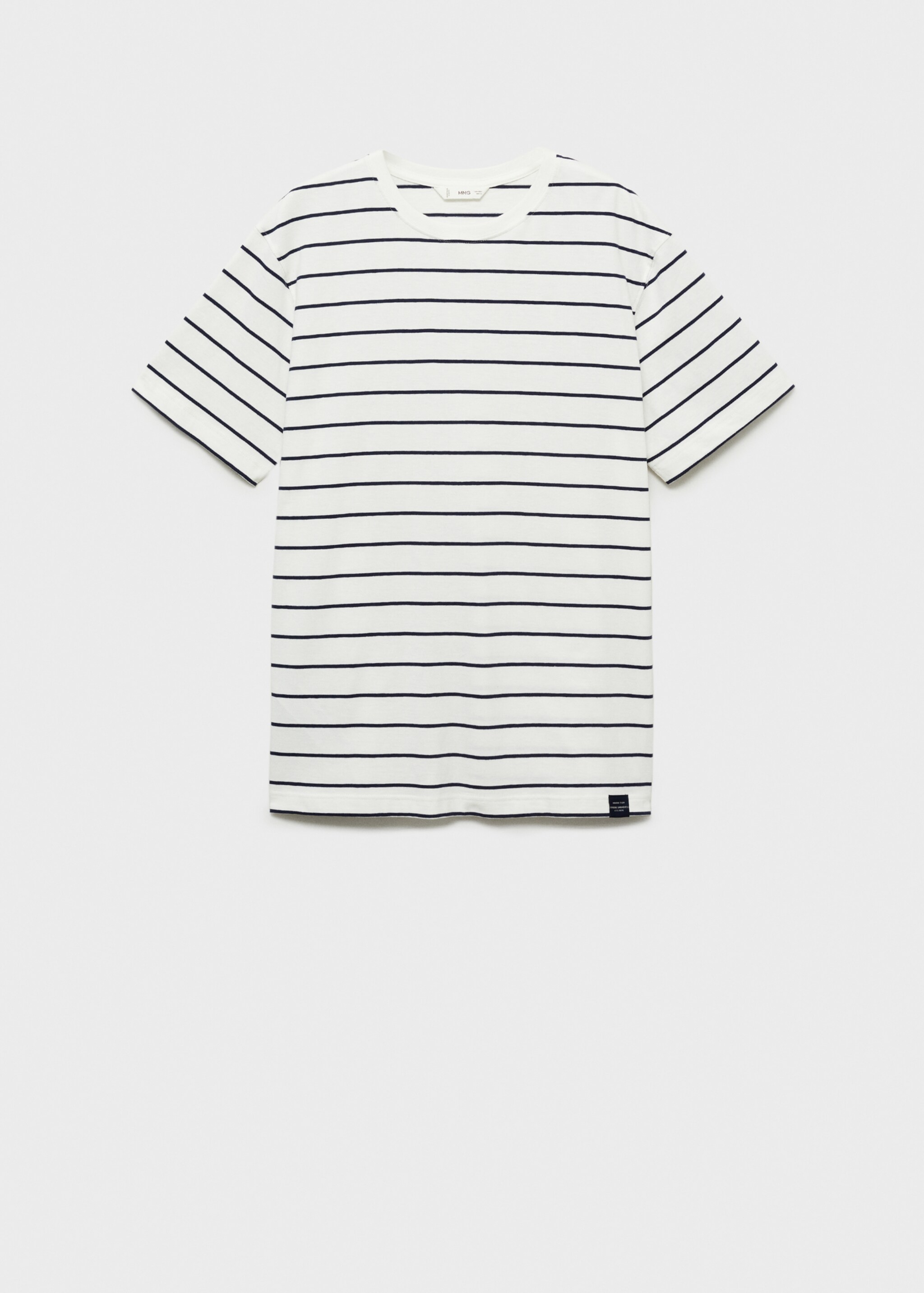 Striped short-sleeved t-shirt - Article without model