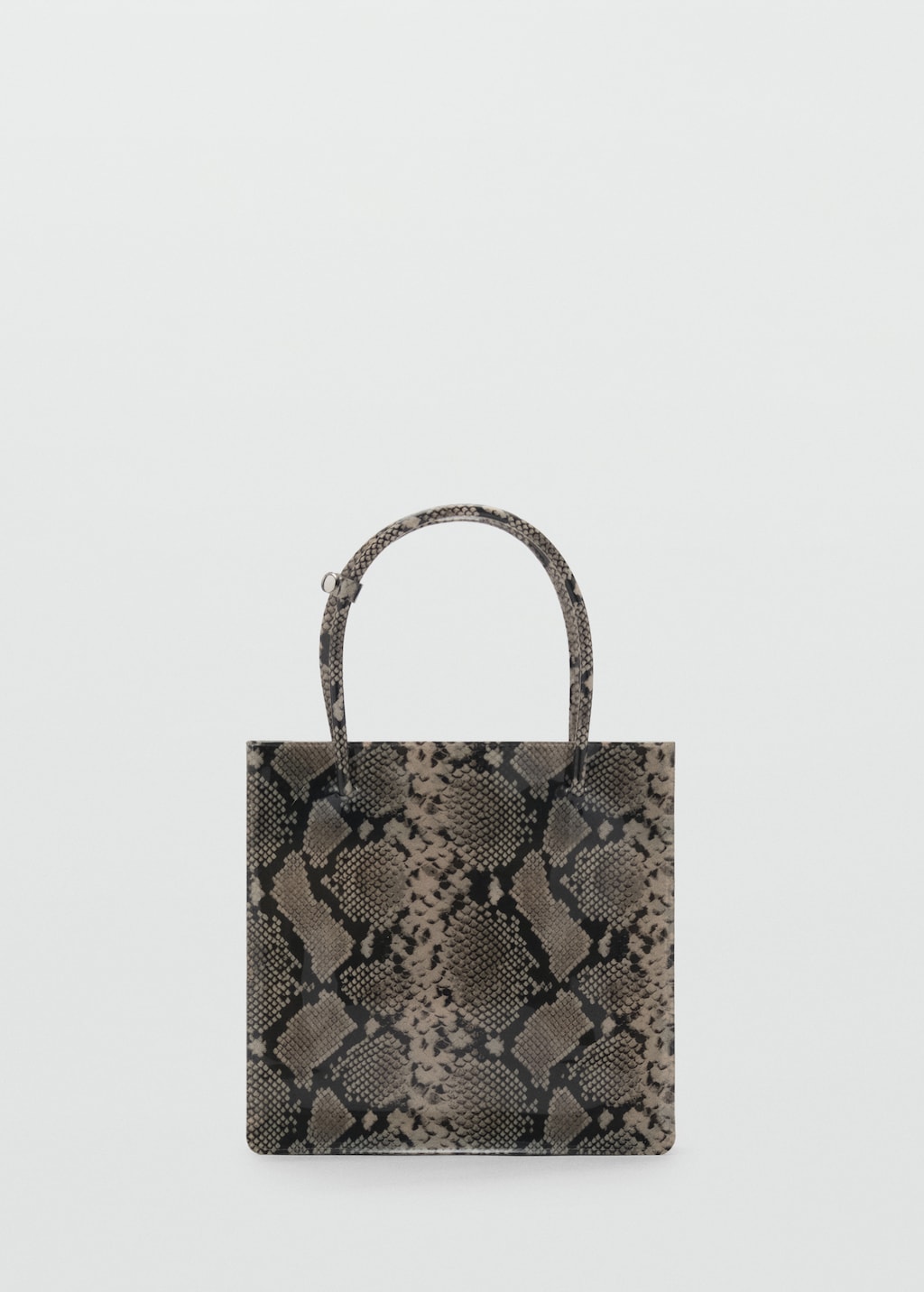 Bolso mano doble asa animal print