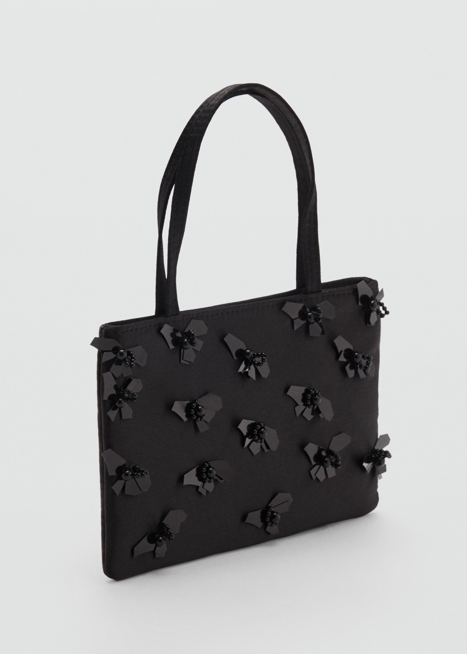 Handbag with flower appliqué - Women | MANGO Rwanda