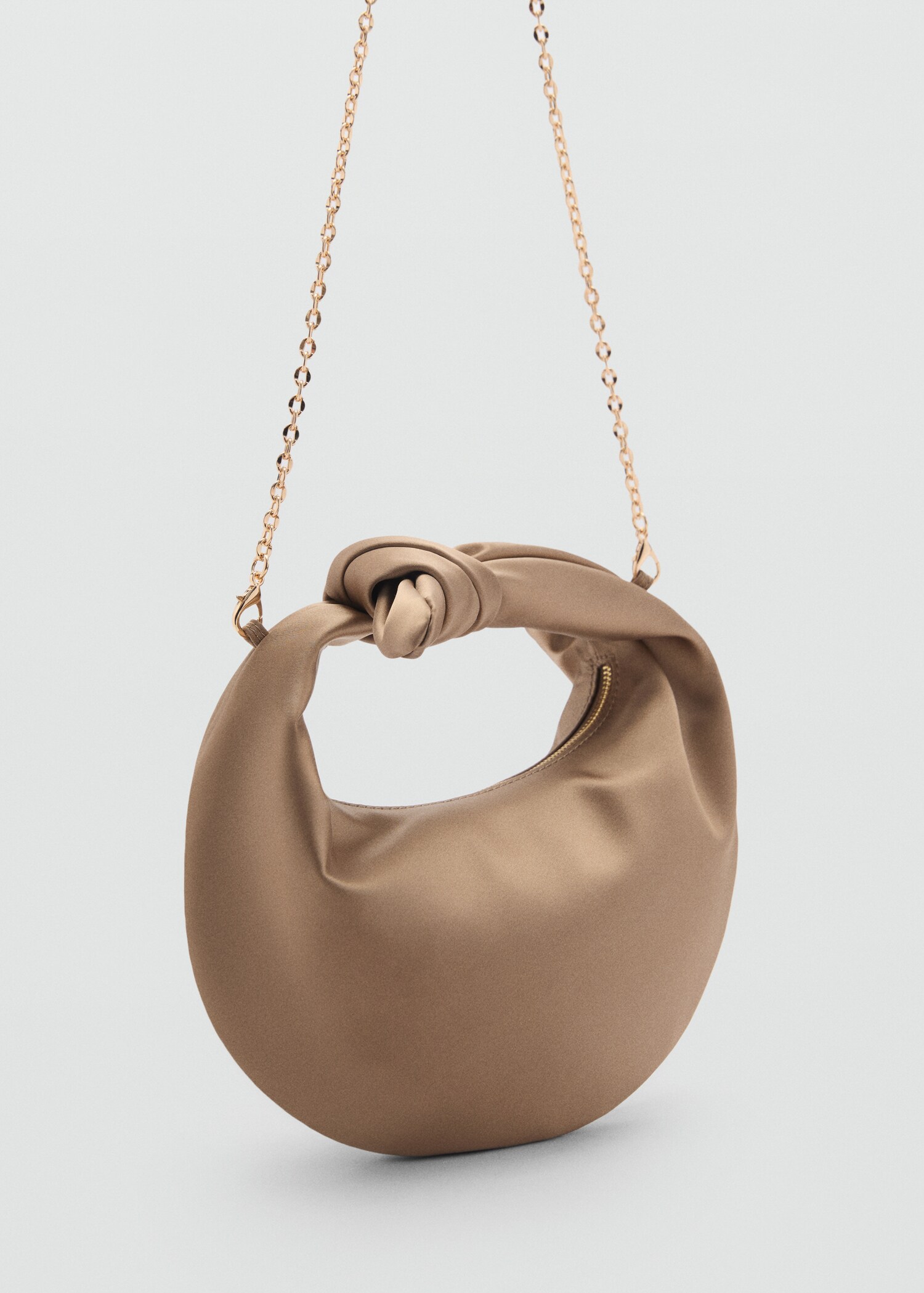 Satin handbag - Medium plane