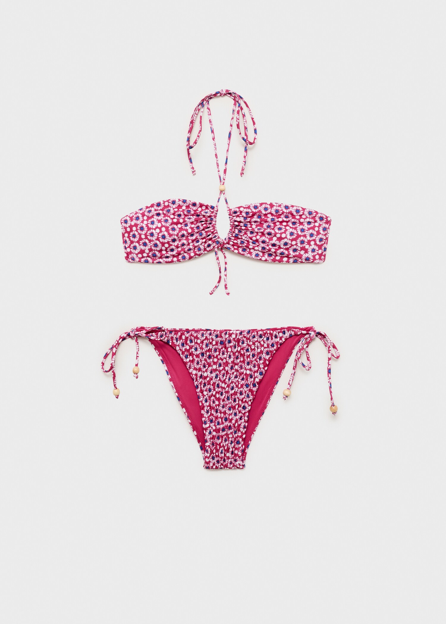 Desenli bandeau bikini - Modelsiz ürün