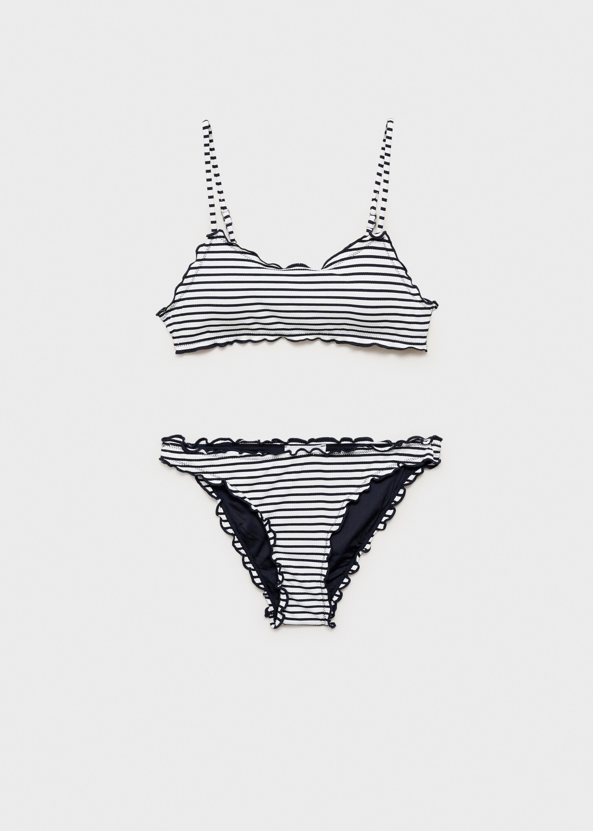 Gestreifter Bikini mit Borte - Artikel ohne Model