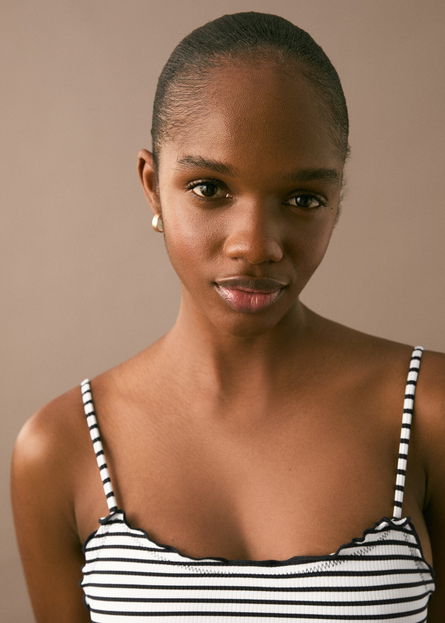 Striped bikini with trim - Details of the article 1