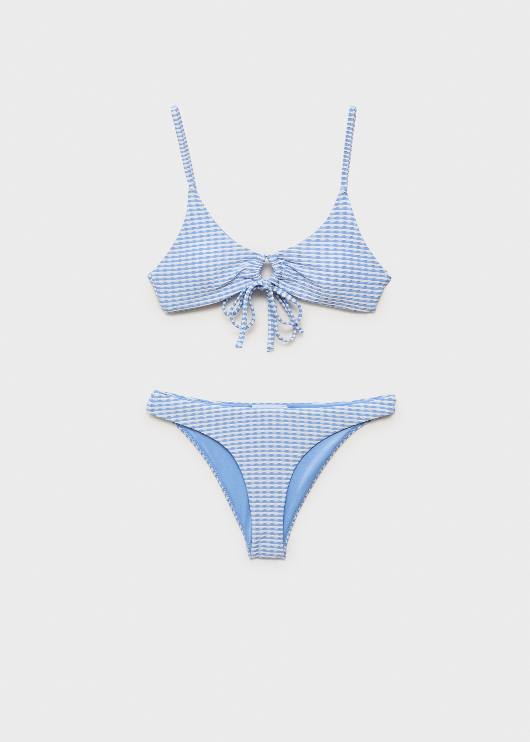 Texturierter Bikini mi Schleife - Artikel ohne Model