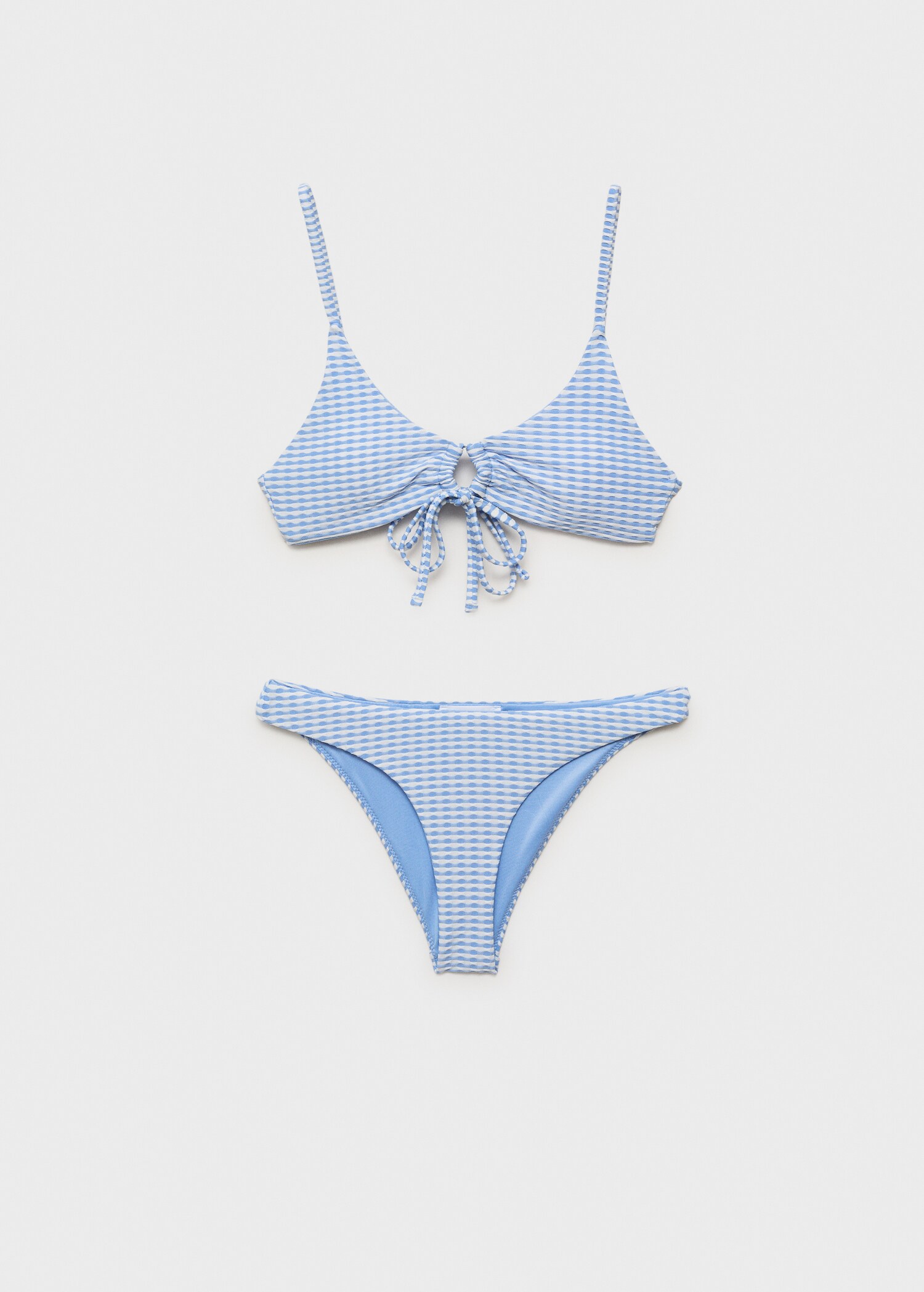 Bikini with textured bow - Article without model