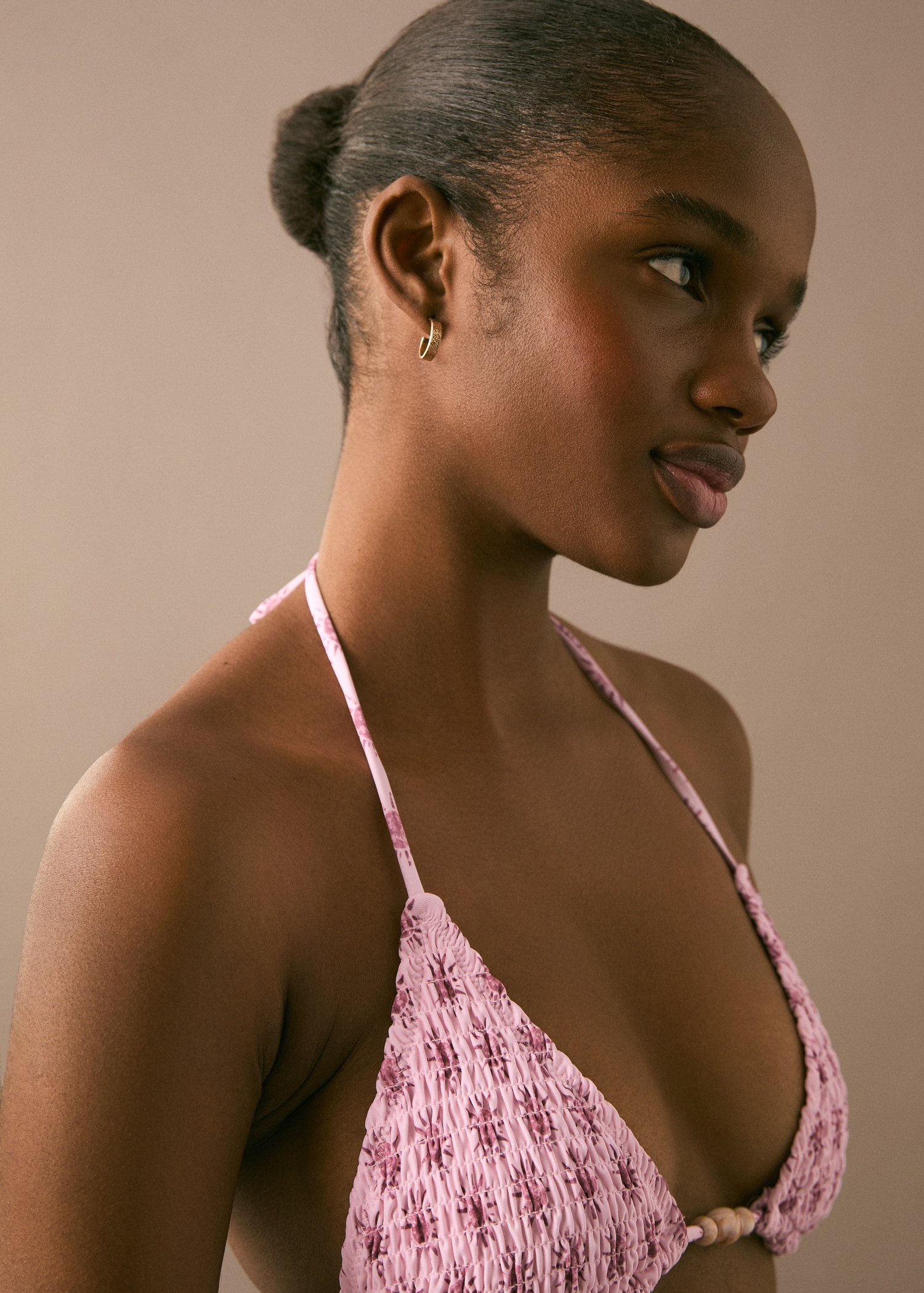 Pom-pom printed bikini - Teen | MANGO USA