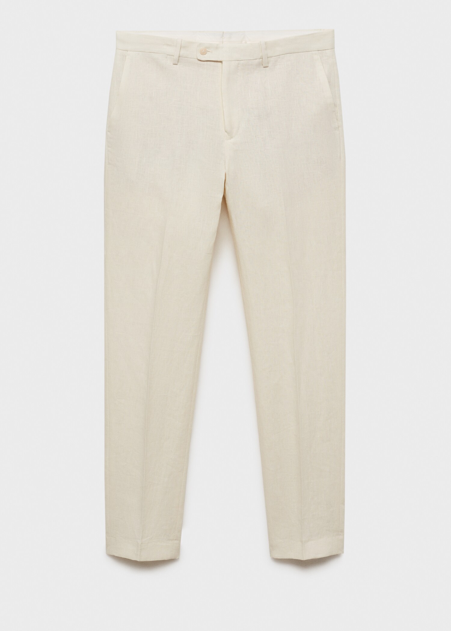 Spodnie garniturowe Amalfi slim fit z 100% lnu - Artykuł bez modela/modelki