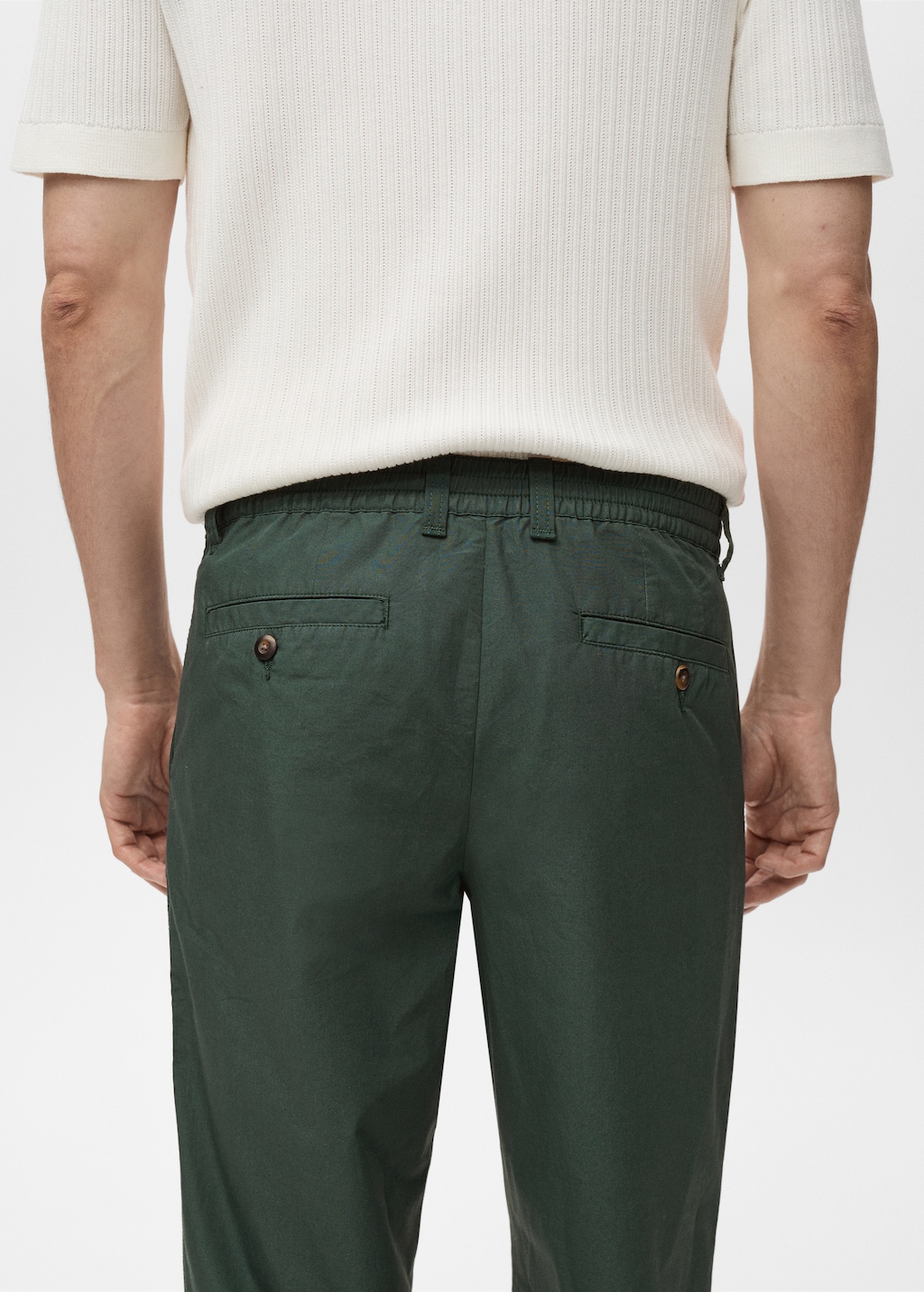 Poplin cotton pants
