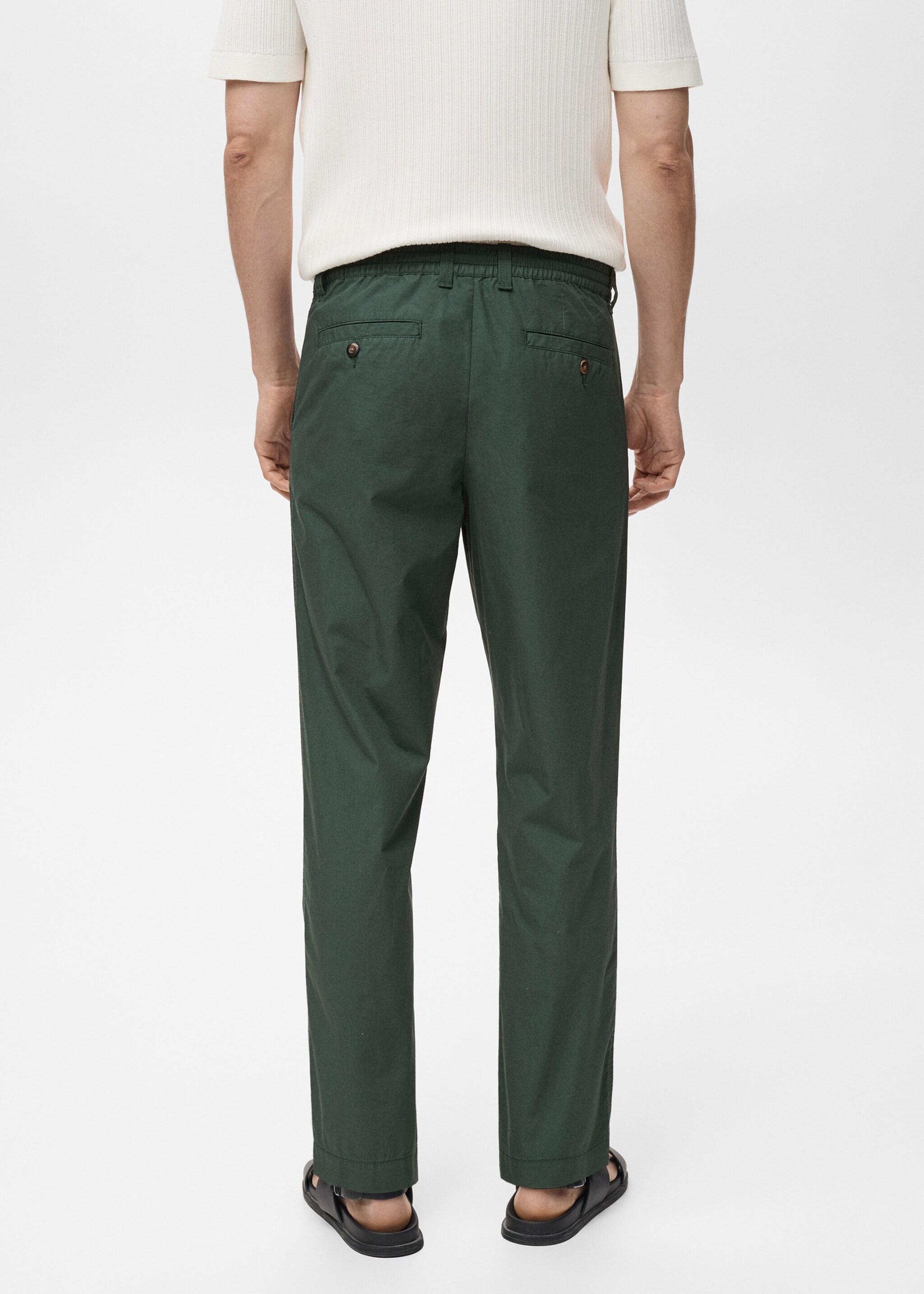 Pantalon en popeline de coton - Verso de l’article