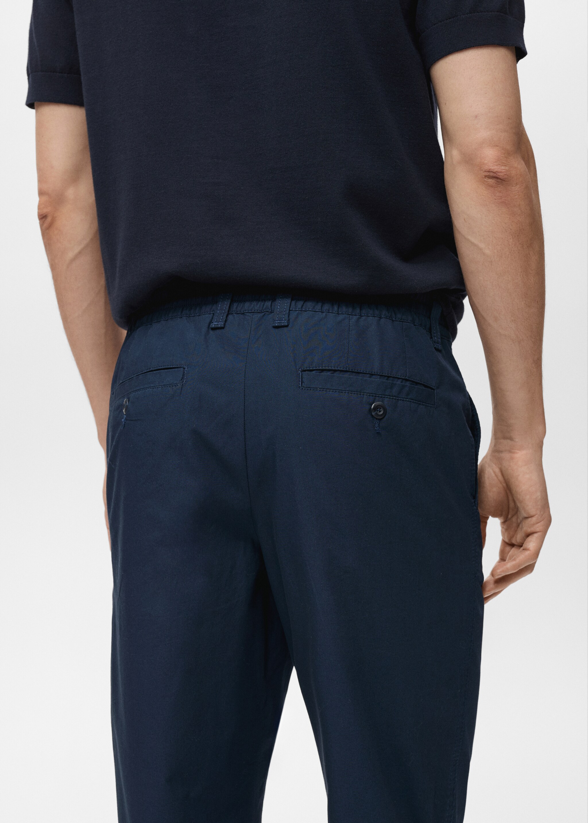 Poplin cotton trousers - Details of the article 4