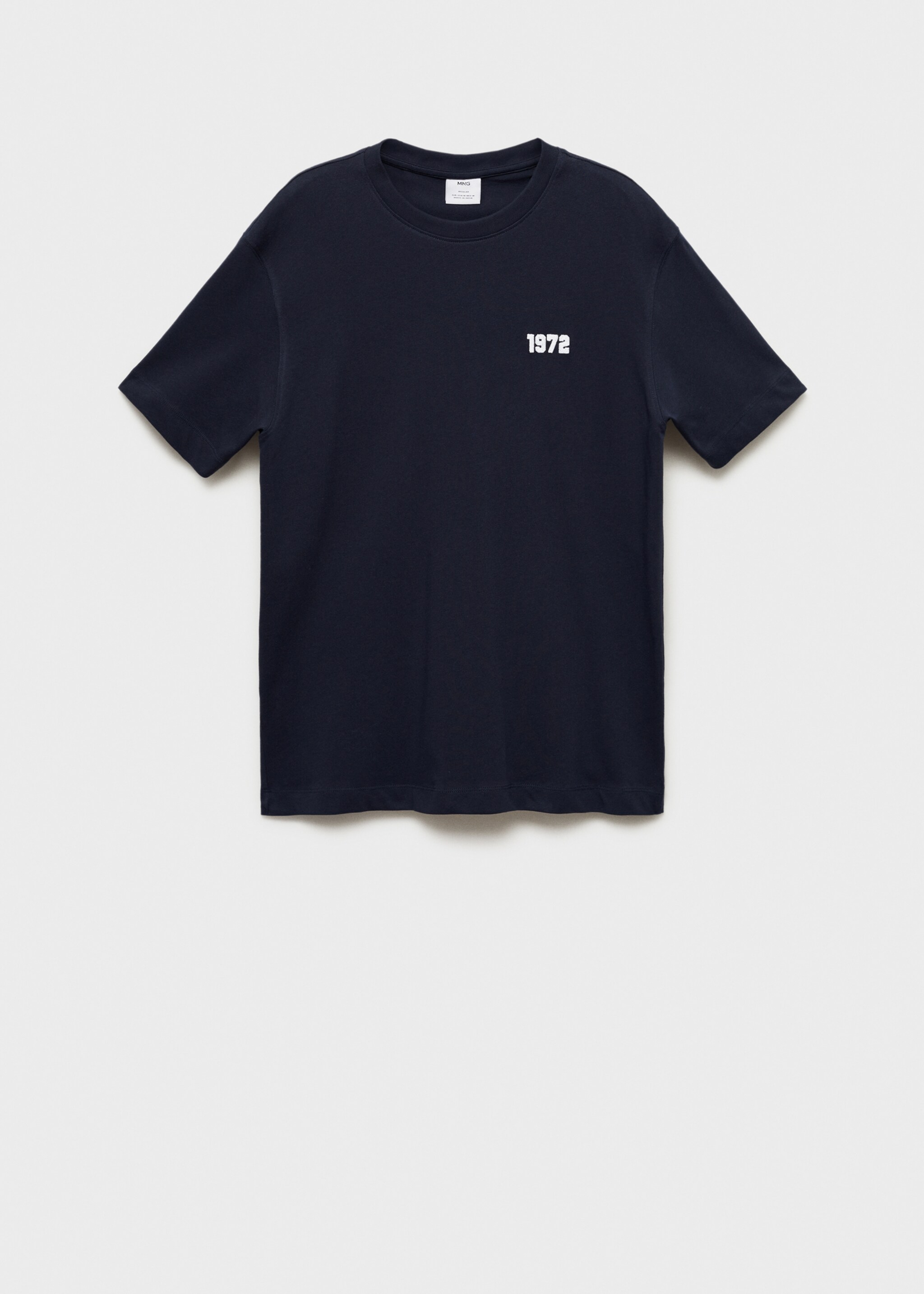 Embroidered cotton T-shirt - Article without model