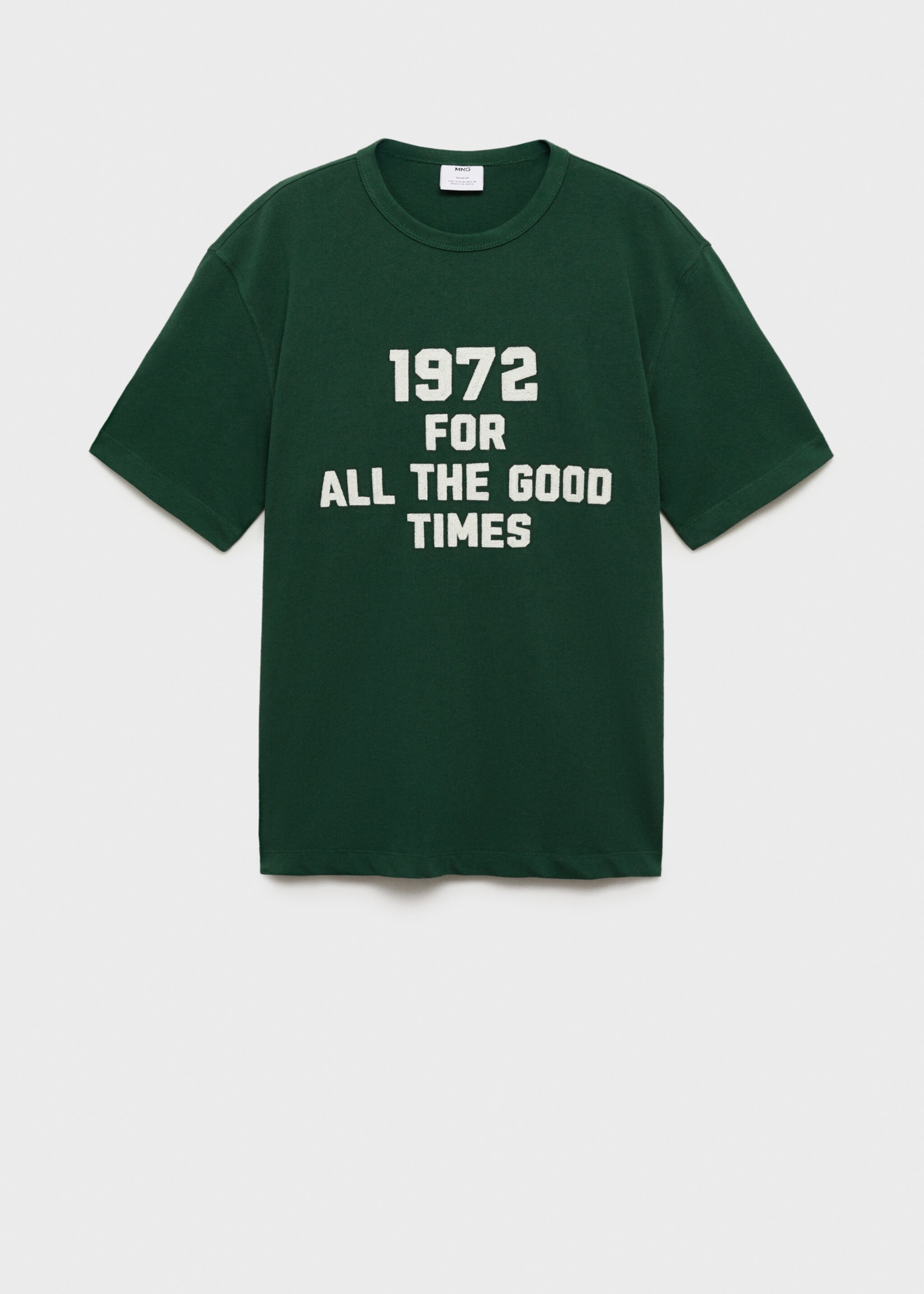 Broderad t-shirt i 100 % bomull - Artikel utan modell