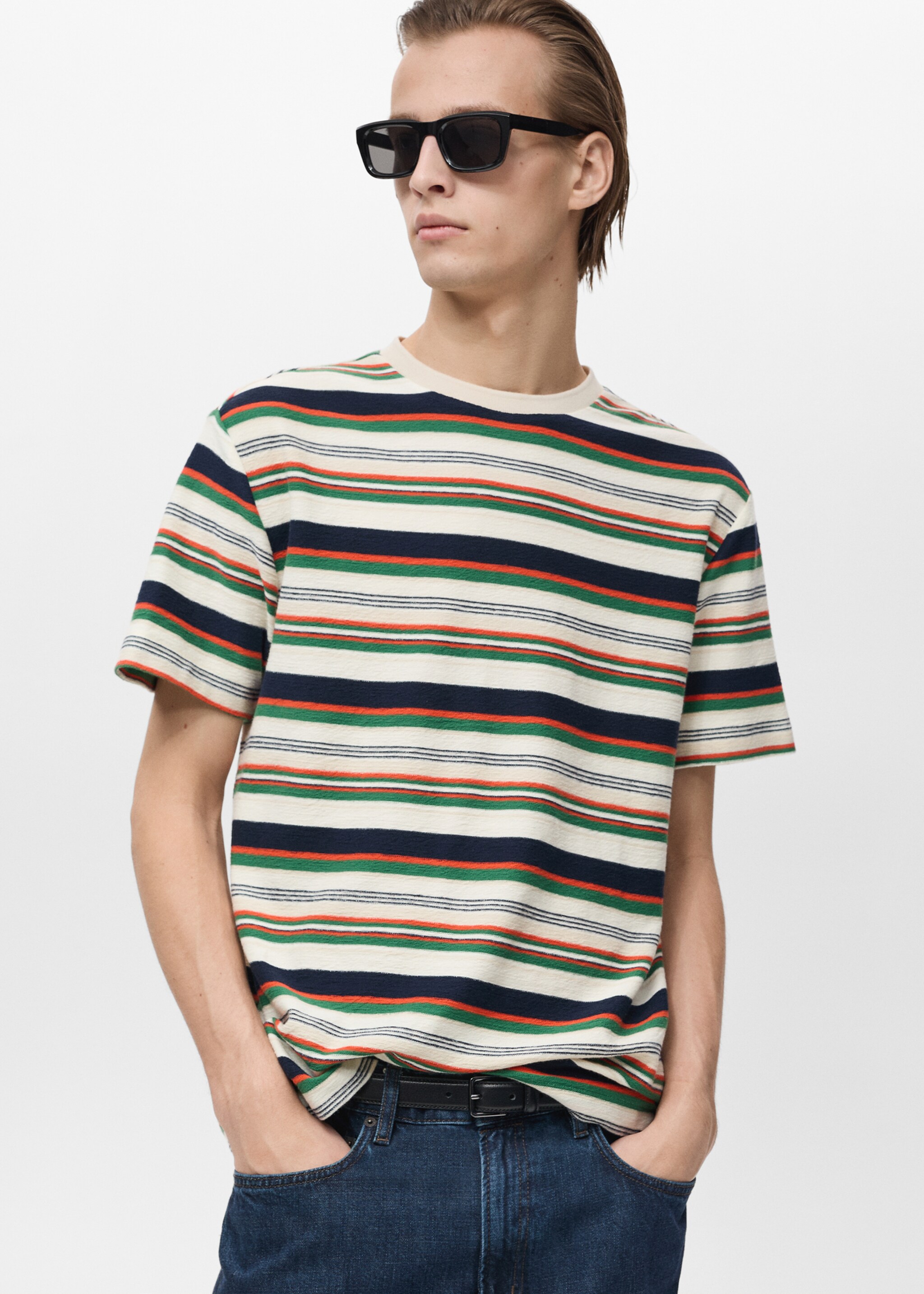 100% cotton regular-fit striped t-shirt - Details of the article 6