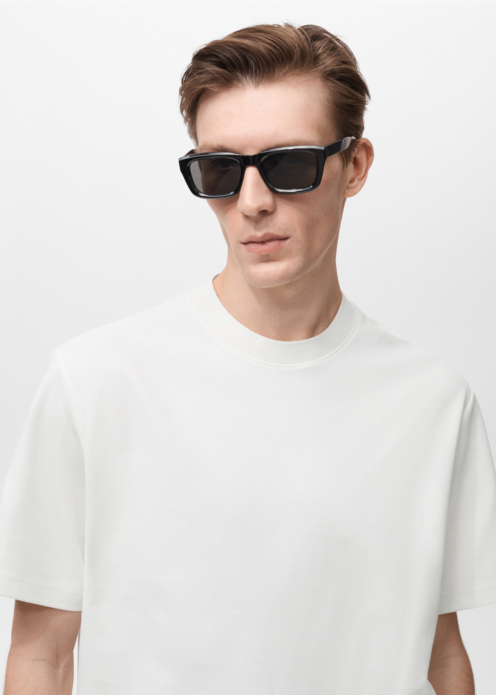Getextureerd regular-fit T-shirt - Detail van het artikel 1