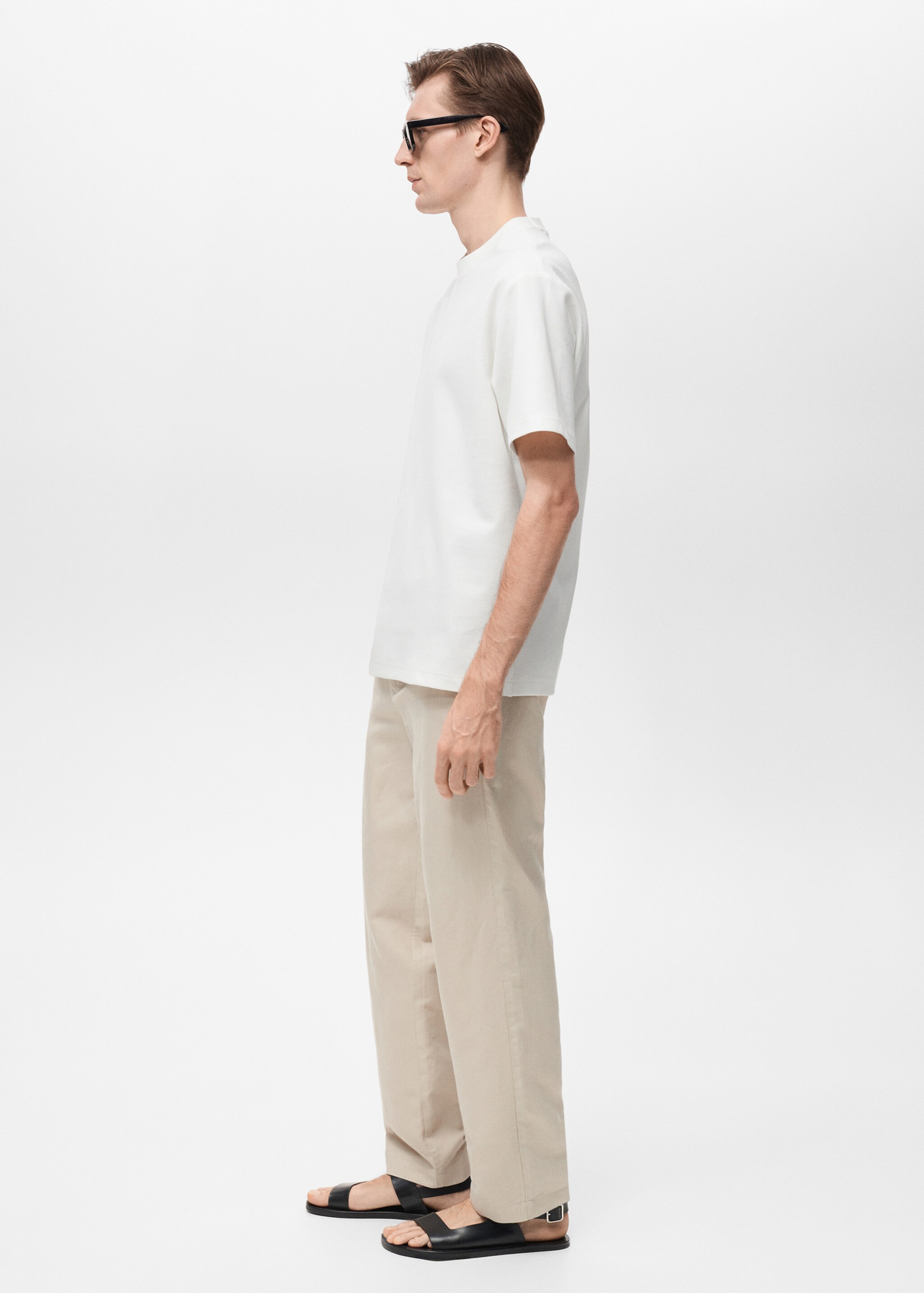 Getextureerd regular-fit T-shirt - Detail van het artikel 2