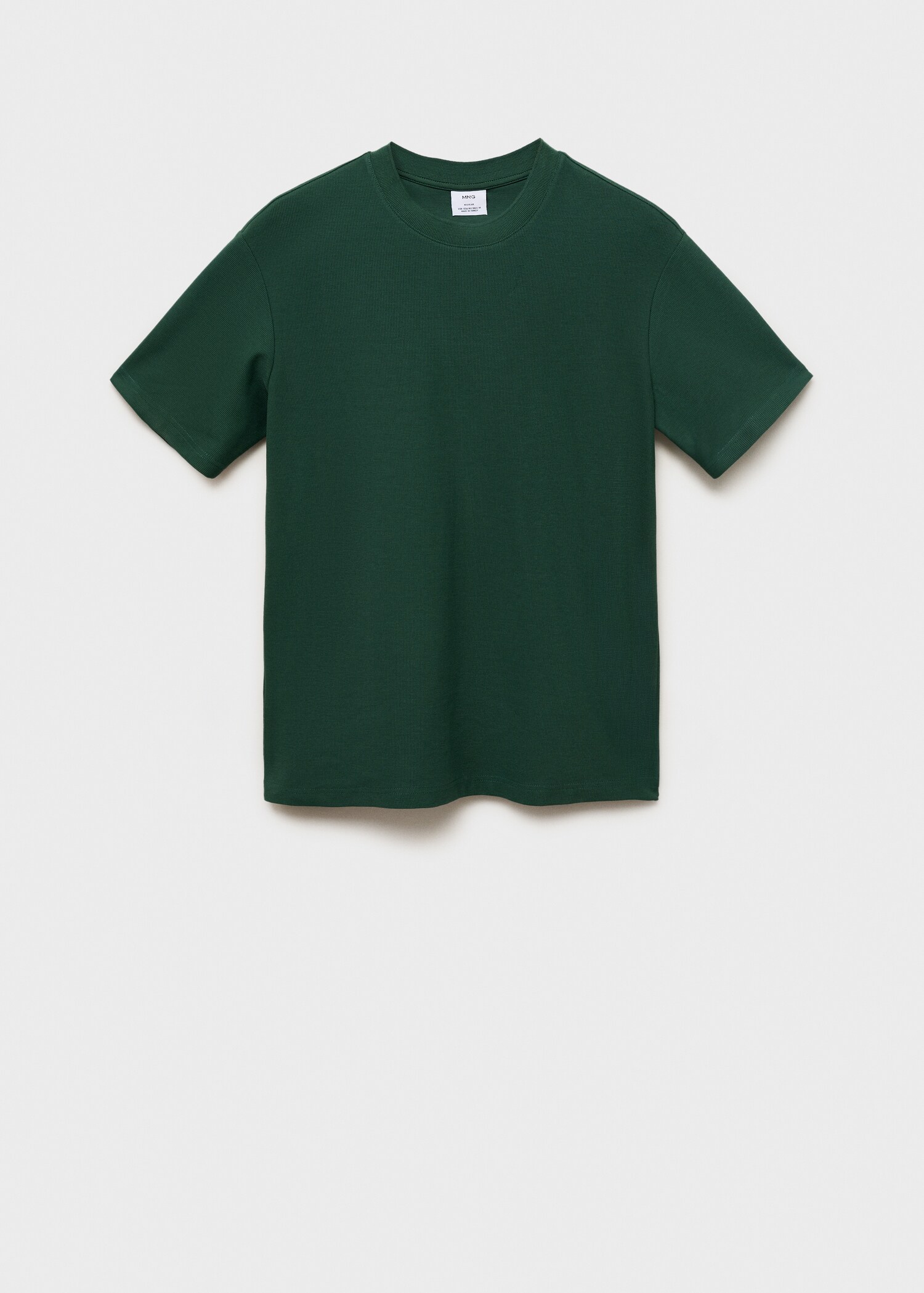 Regular-fit textured t-shirt - Article without model