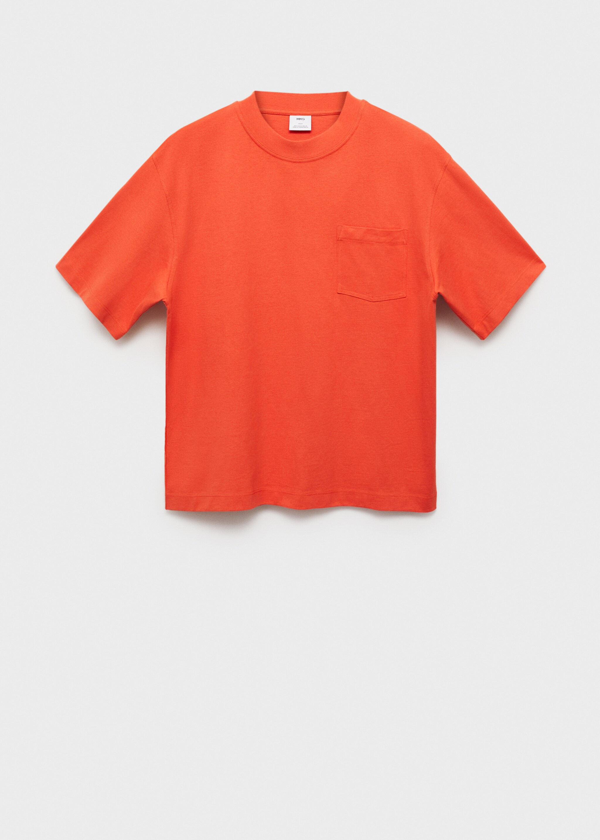 Vid t-shirt med fickor i 100 % bomull - Artikel utan modell