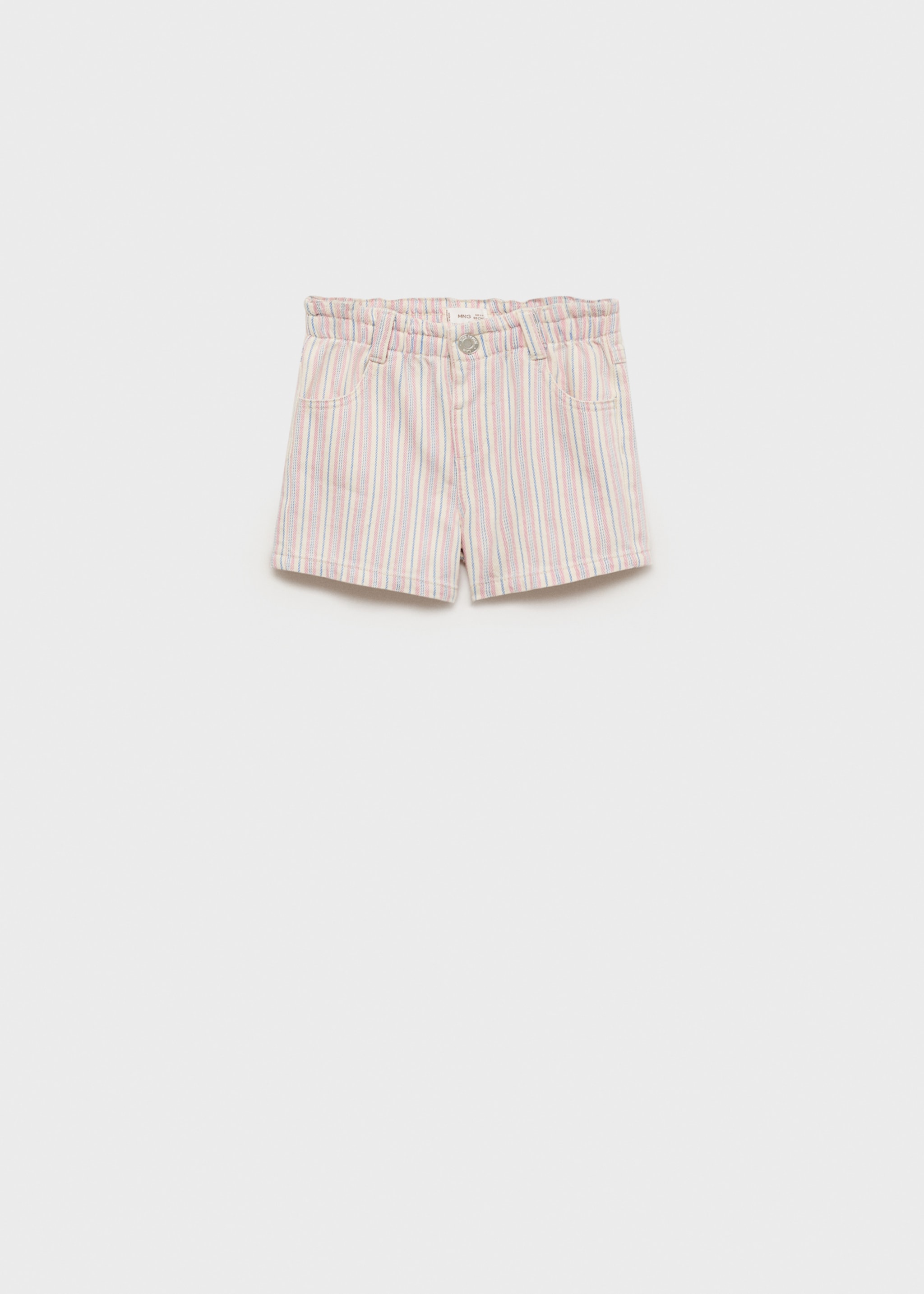 Striped denim shorts - Article without model