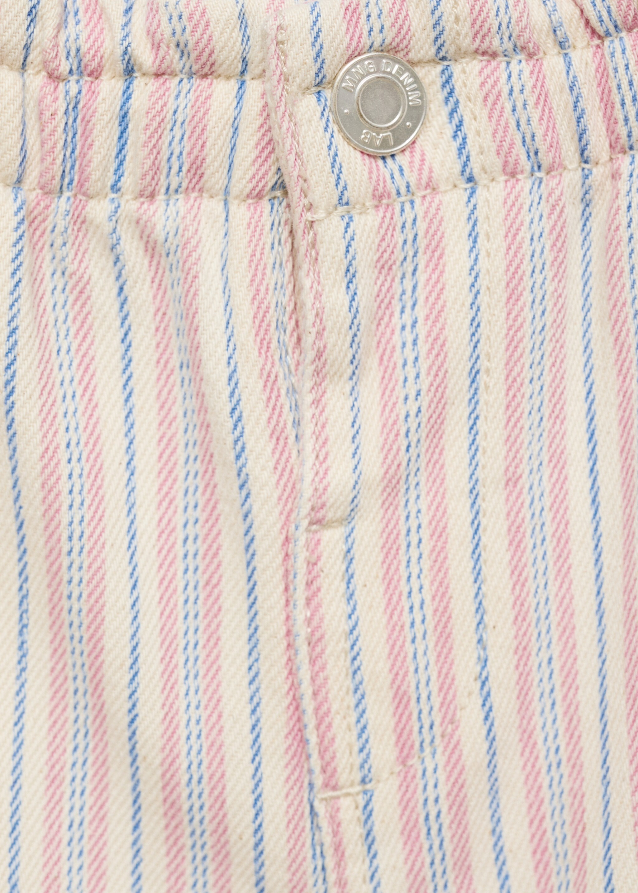 Striped denim shorts - Details of the article 8