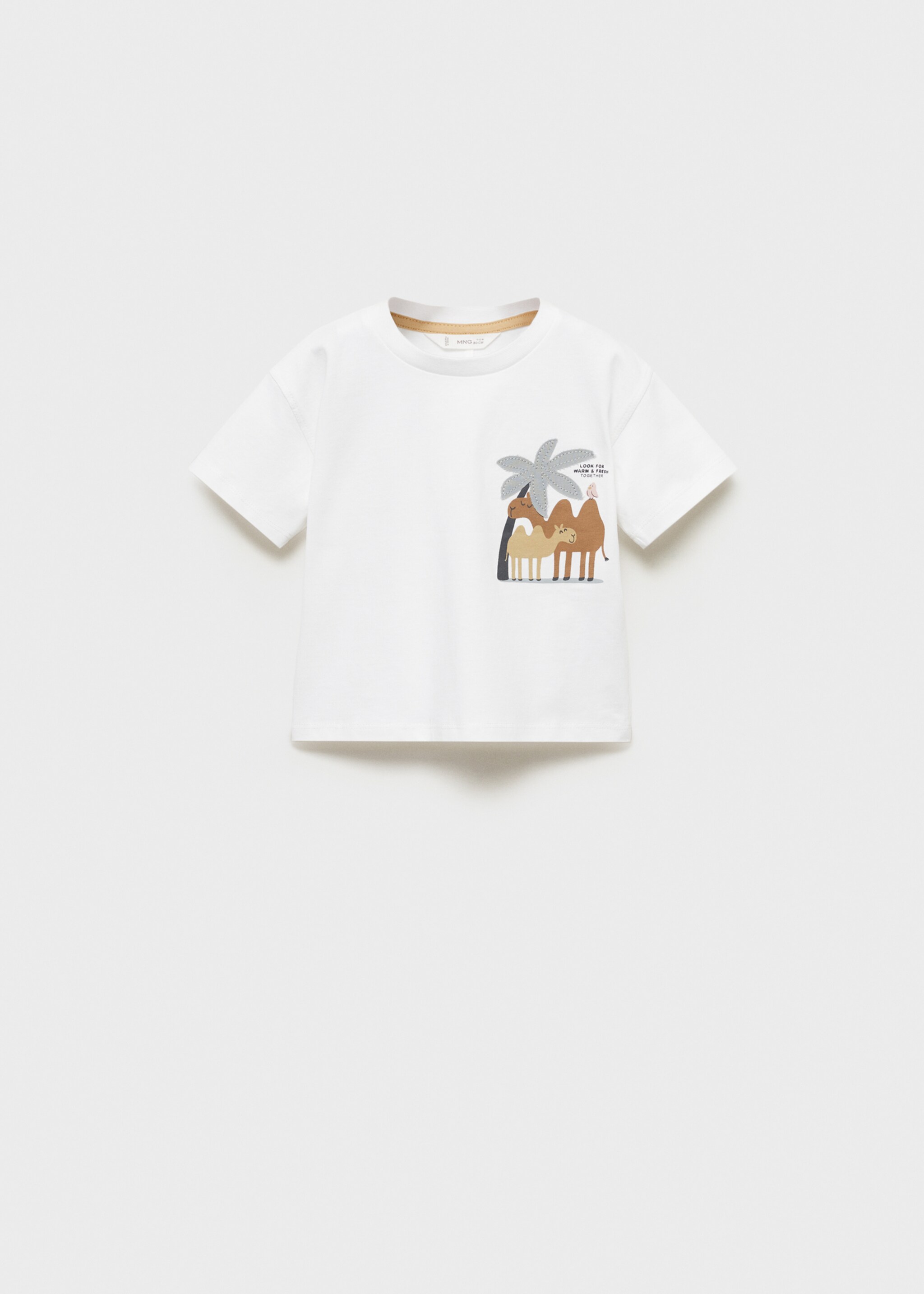 Printed cotton-blend T-shirt - Article without model