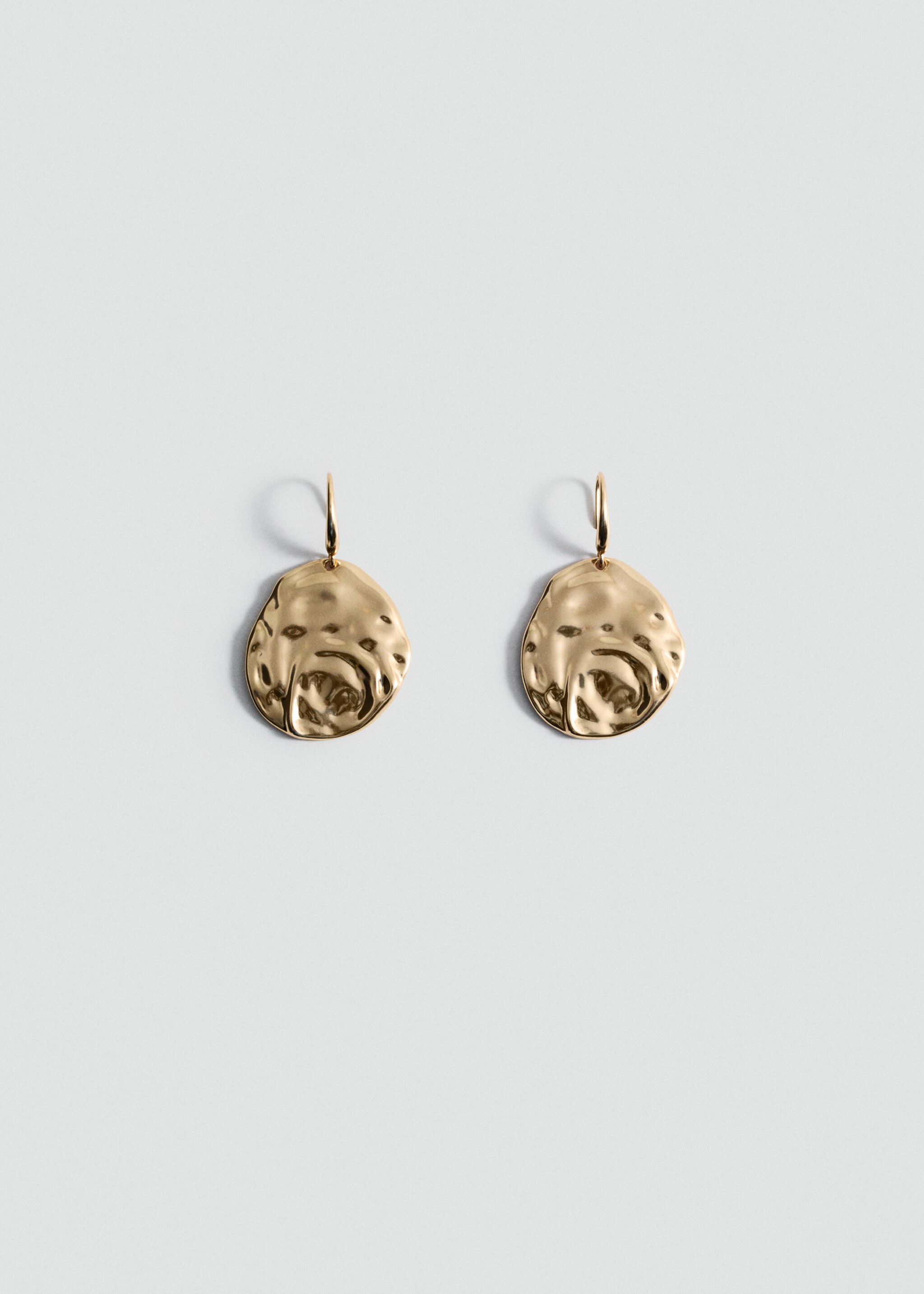 Textured coin earrings - Article without model