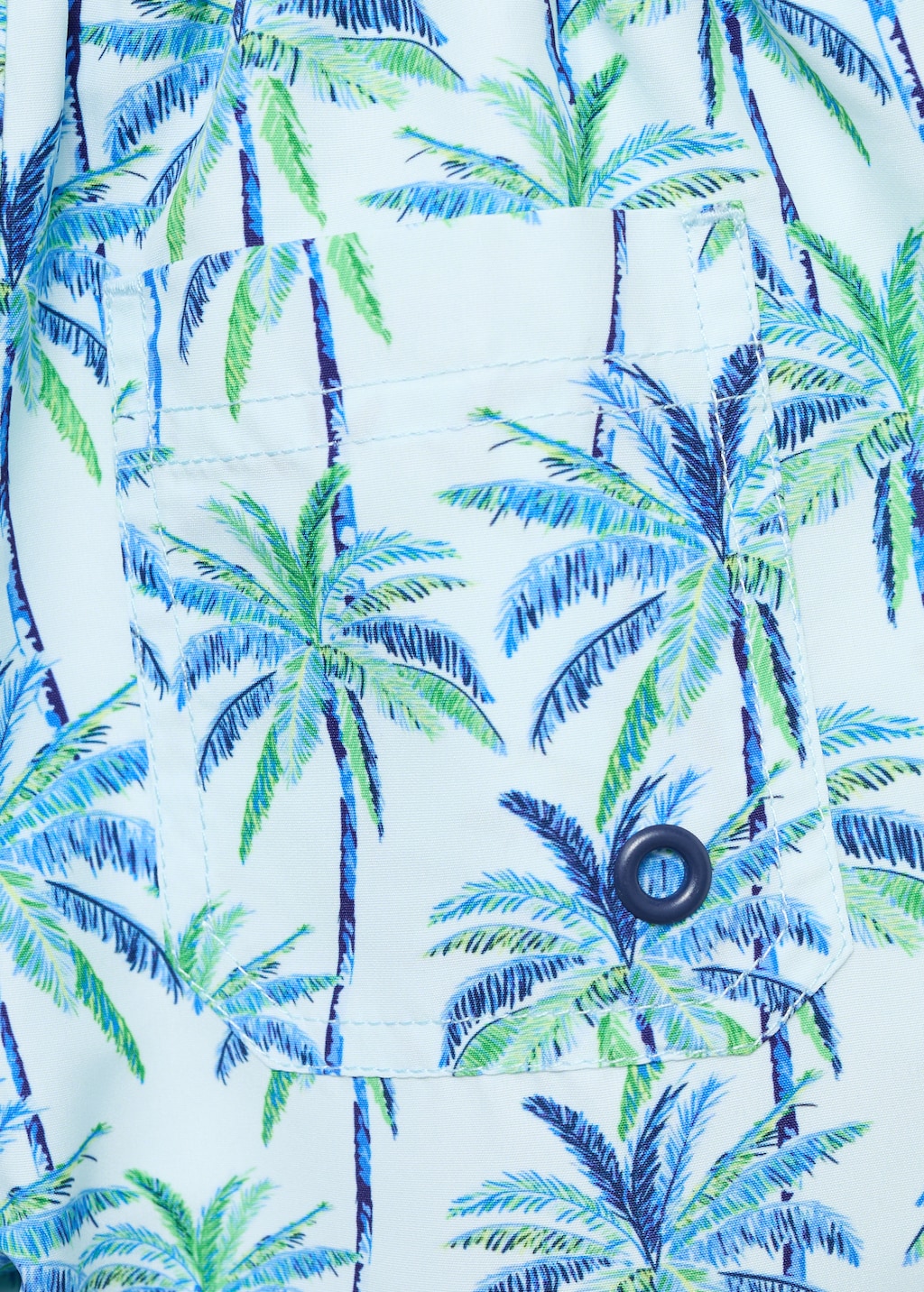 Palm trees print swimsuit trunks