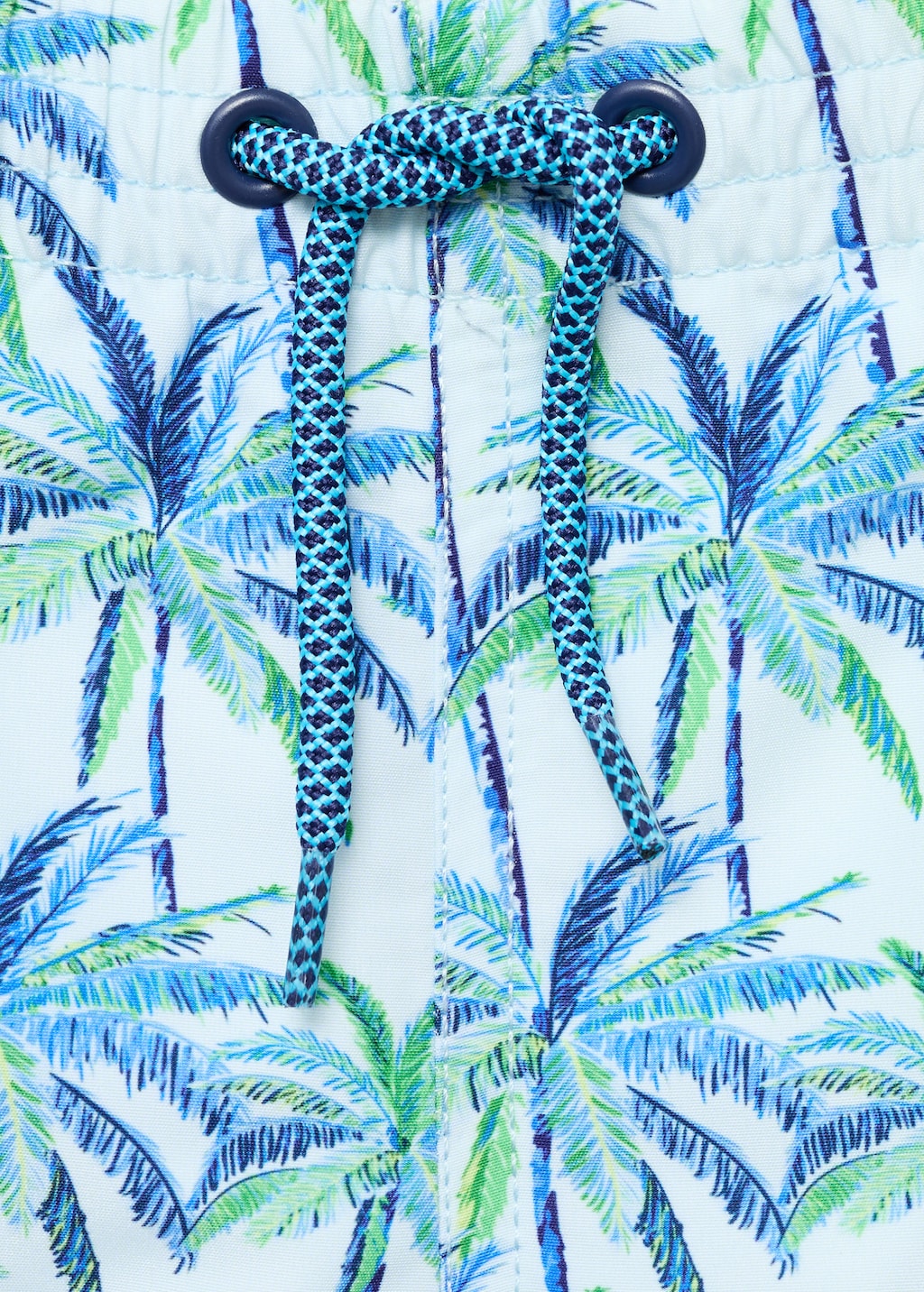 Palm trees print swimsuit trunks