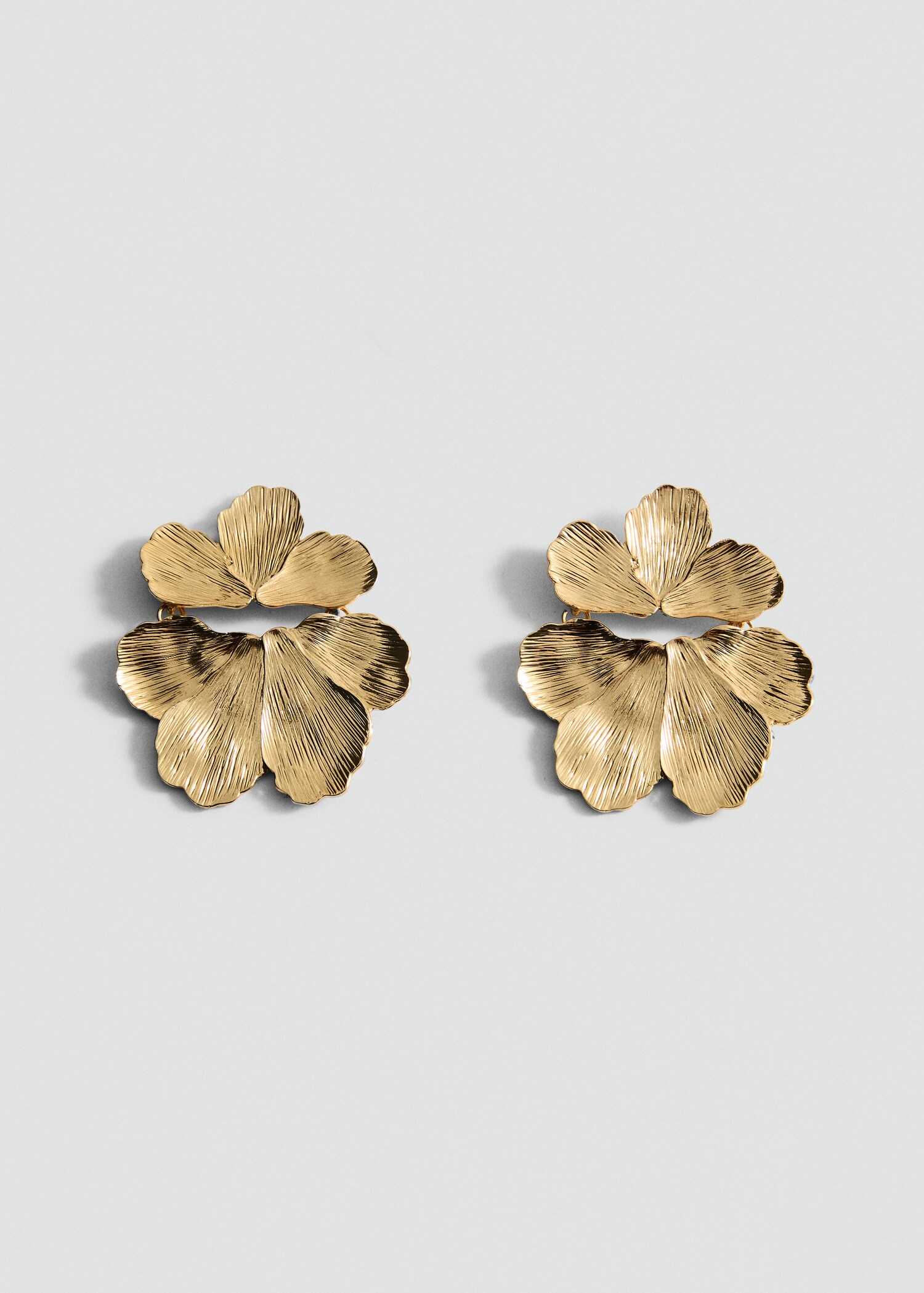 Brincos de flores com textura - Artigo sem modelo