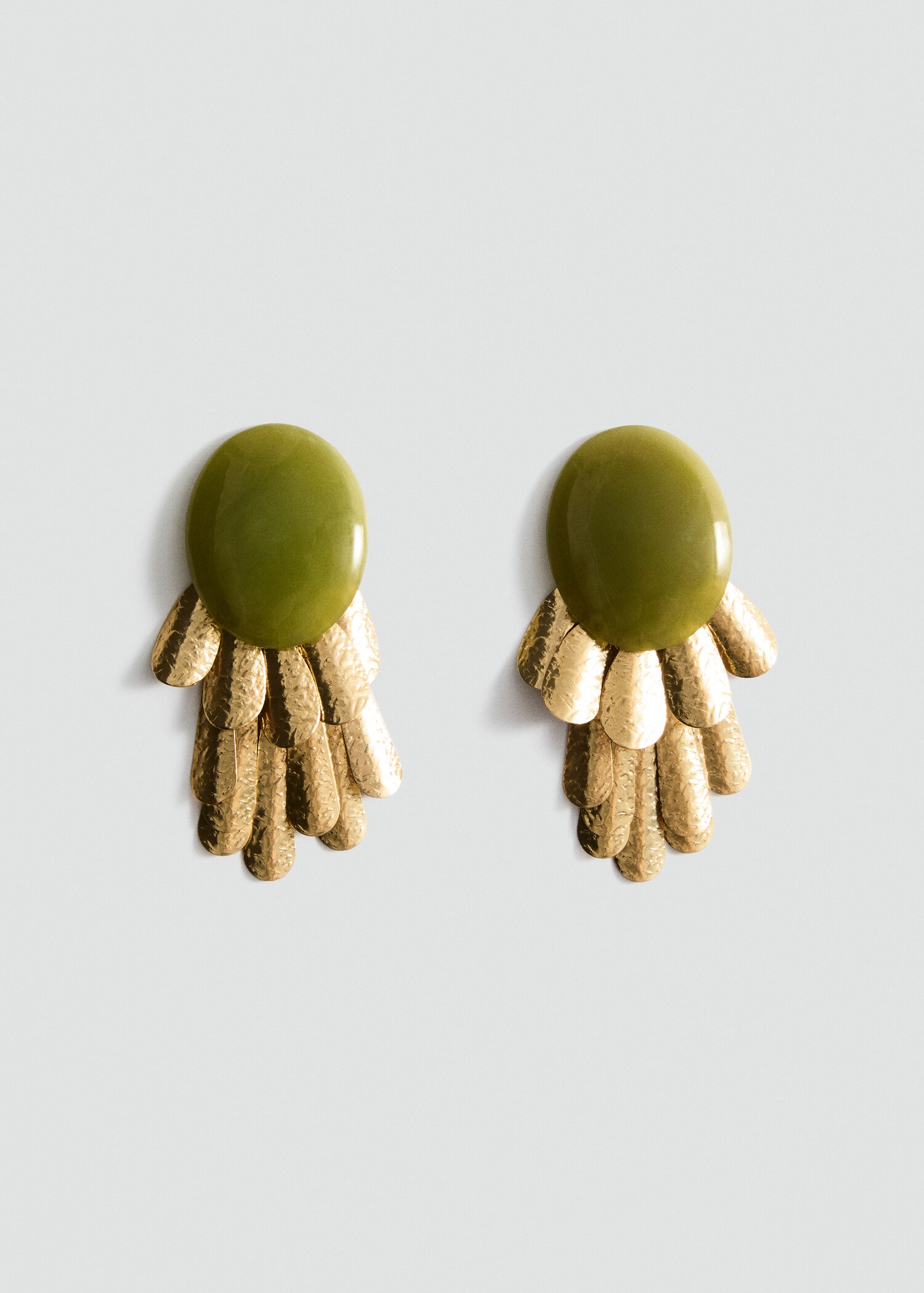 Circular waterfall-design earrings - Article without model