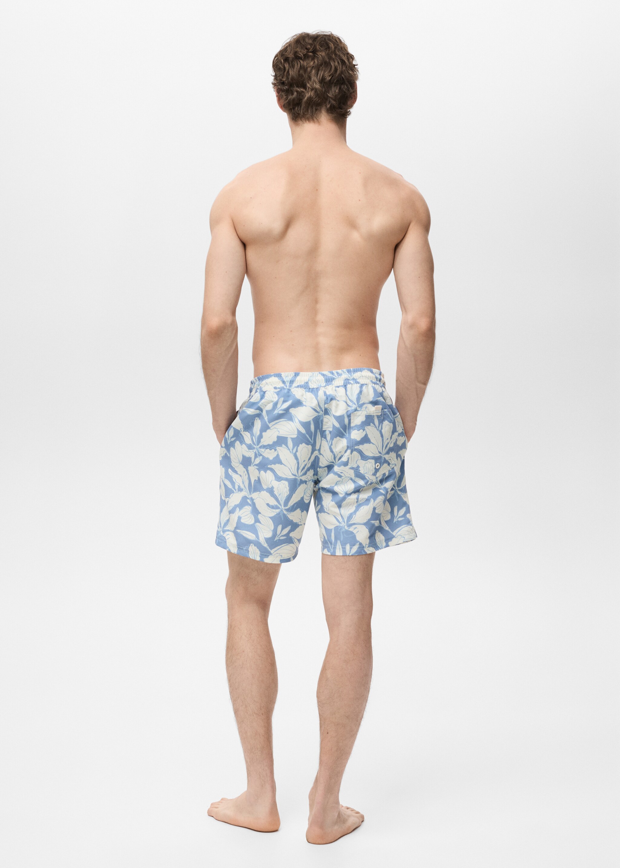Floral print swimsuit - Reverse of the article