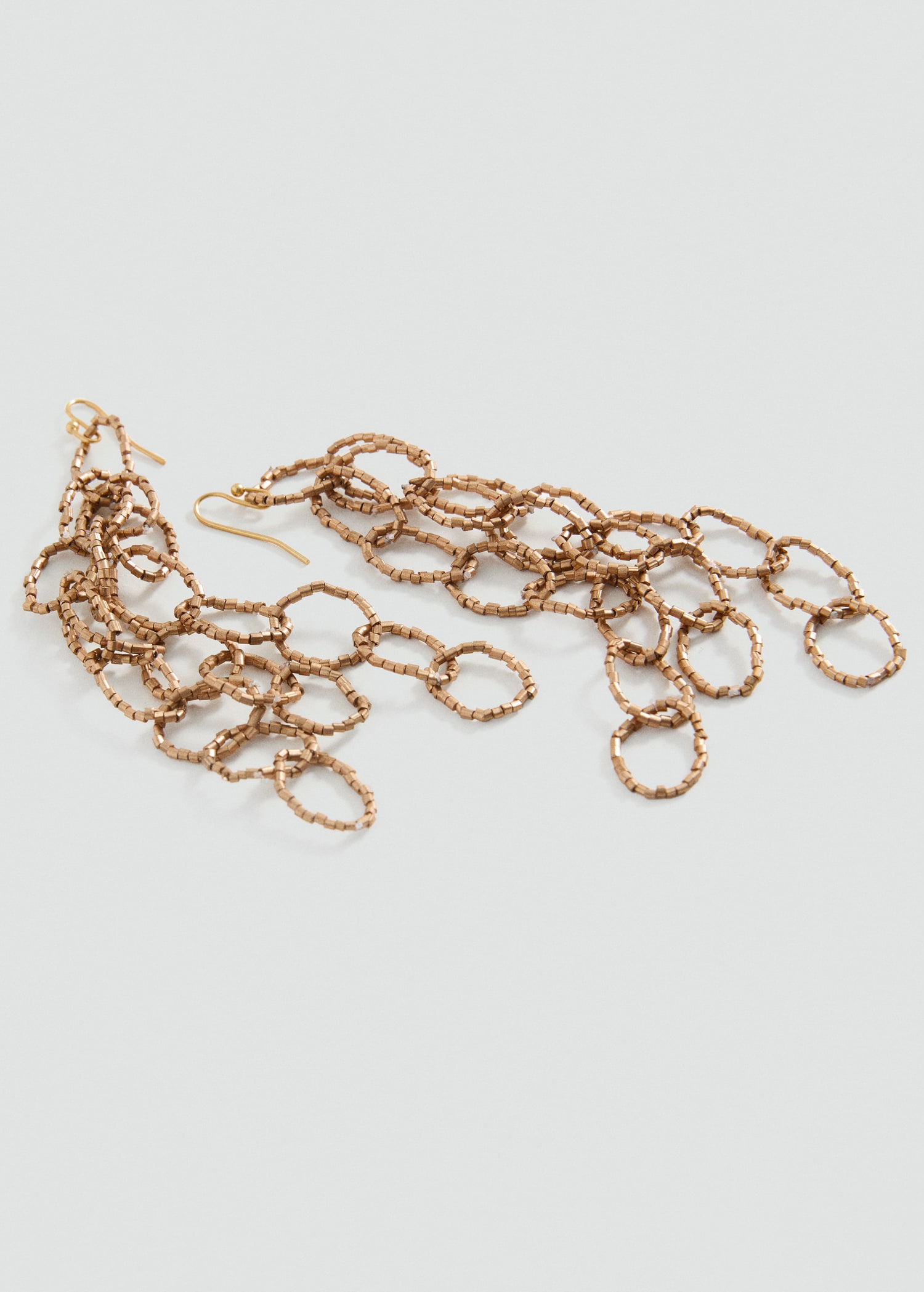 Intertwined hoop earrings - Medium plane