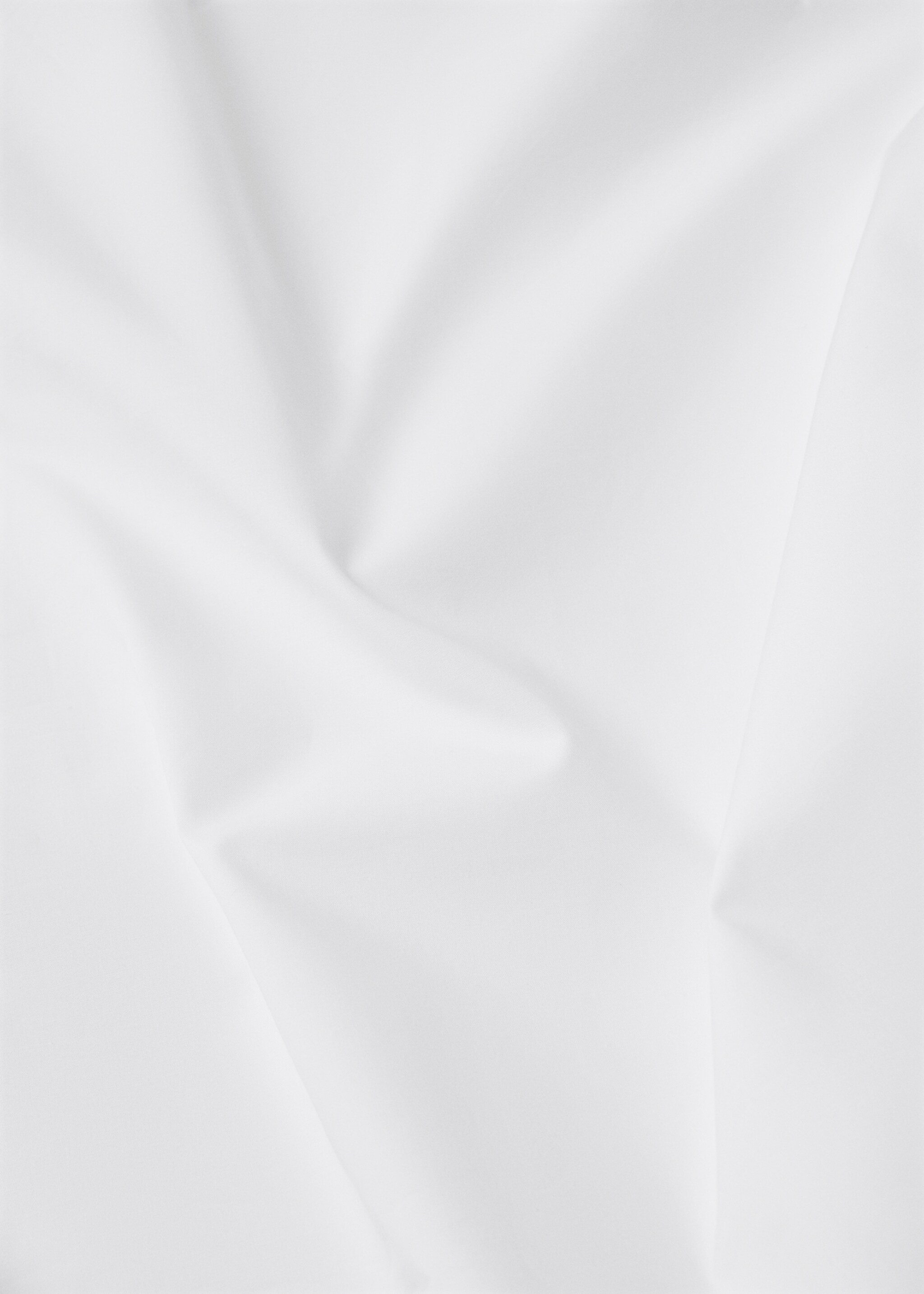 Percale cotton duvet cover with contrasting overlock stitching King bed - Details of the article 2