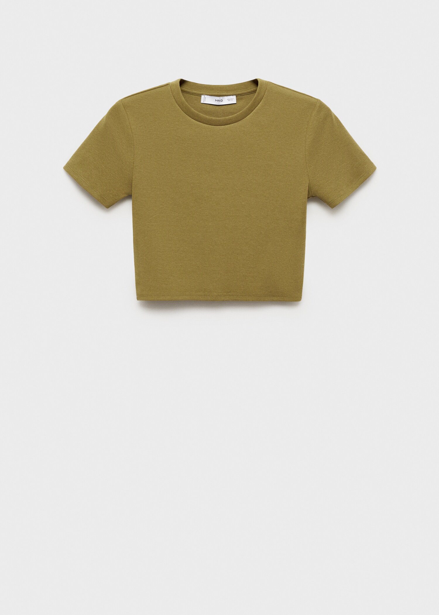 Fitted cropped t-shirt - Article without model