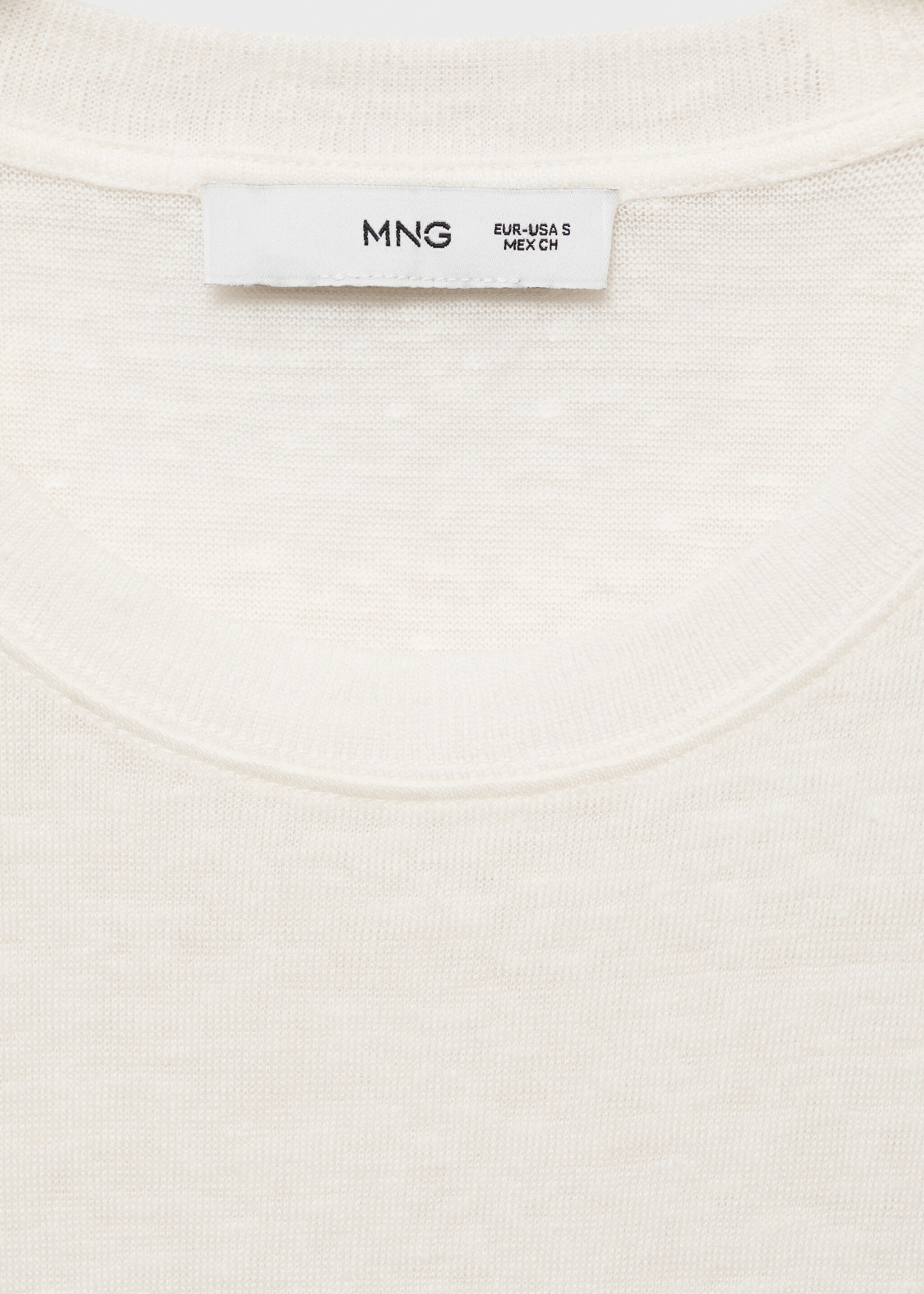 Short-sleeved linen t-shirt - Details of the article 8