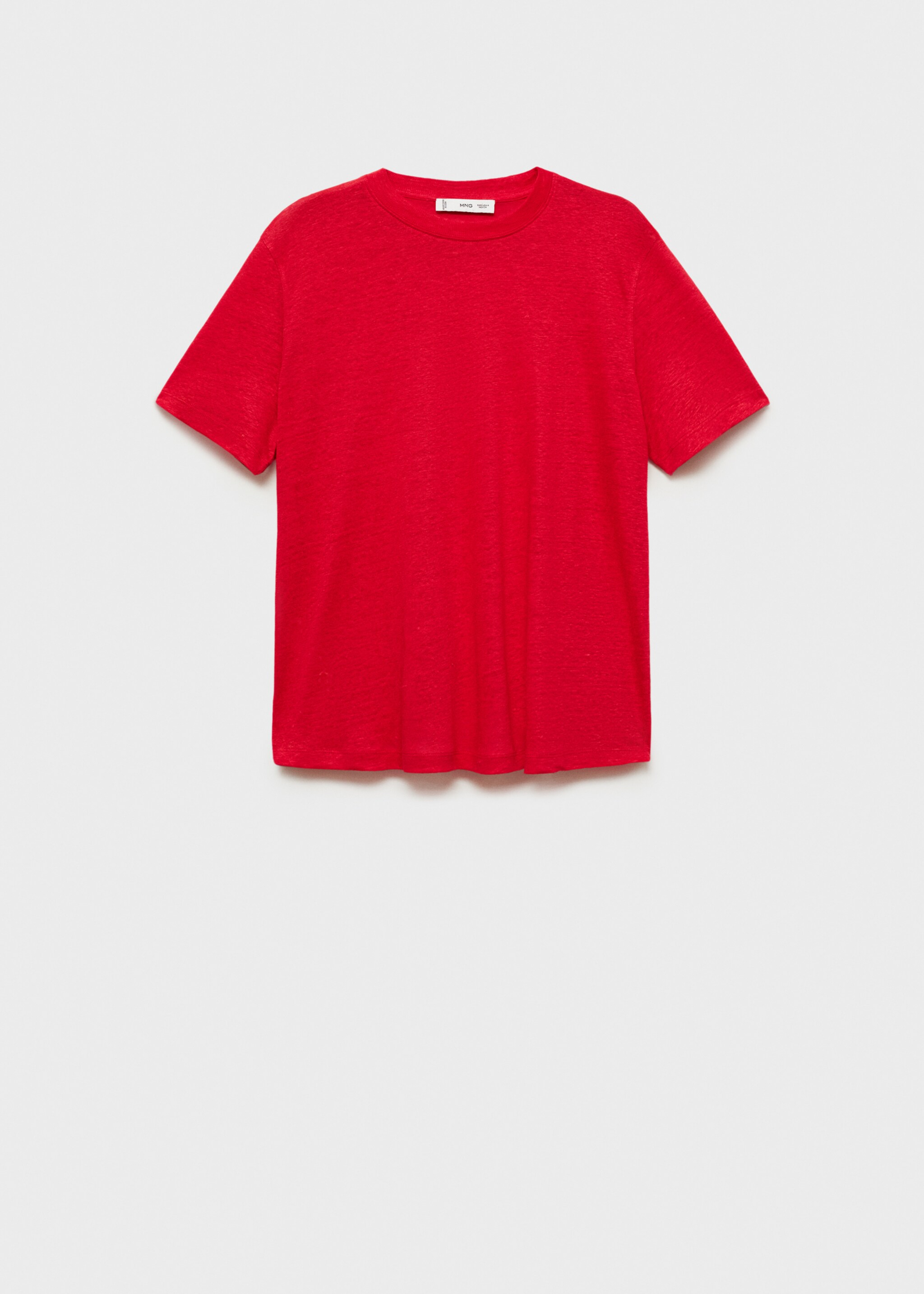 Short-sleeved linen t-shirt - Article without model