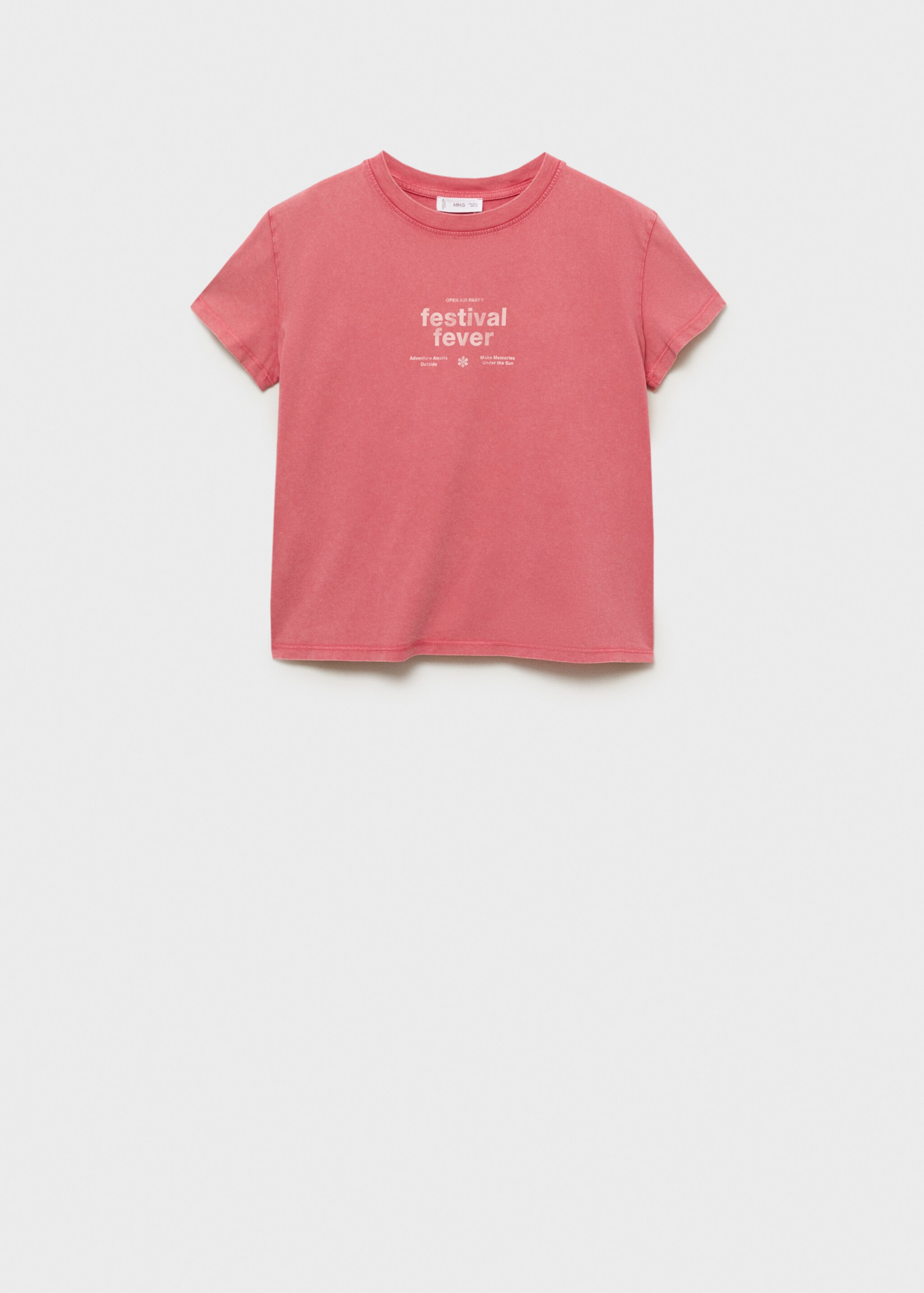 Bawełniany wzorzysty t-shirt - Artykuł bez modela/modelki