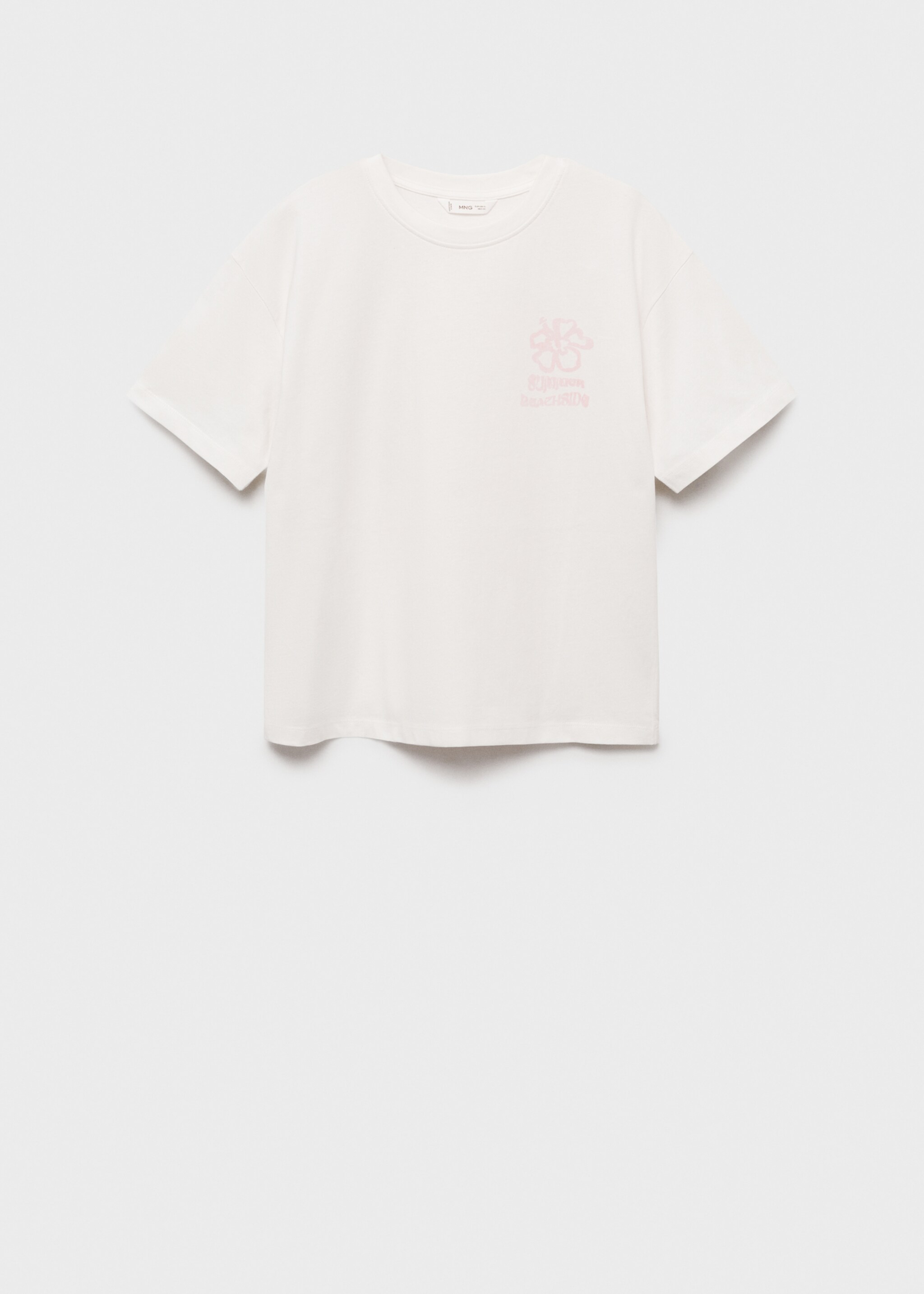 Printed cotton-blend t-shirt - Article without model