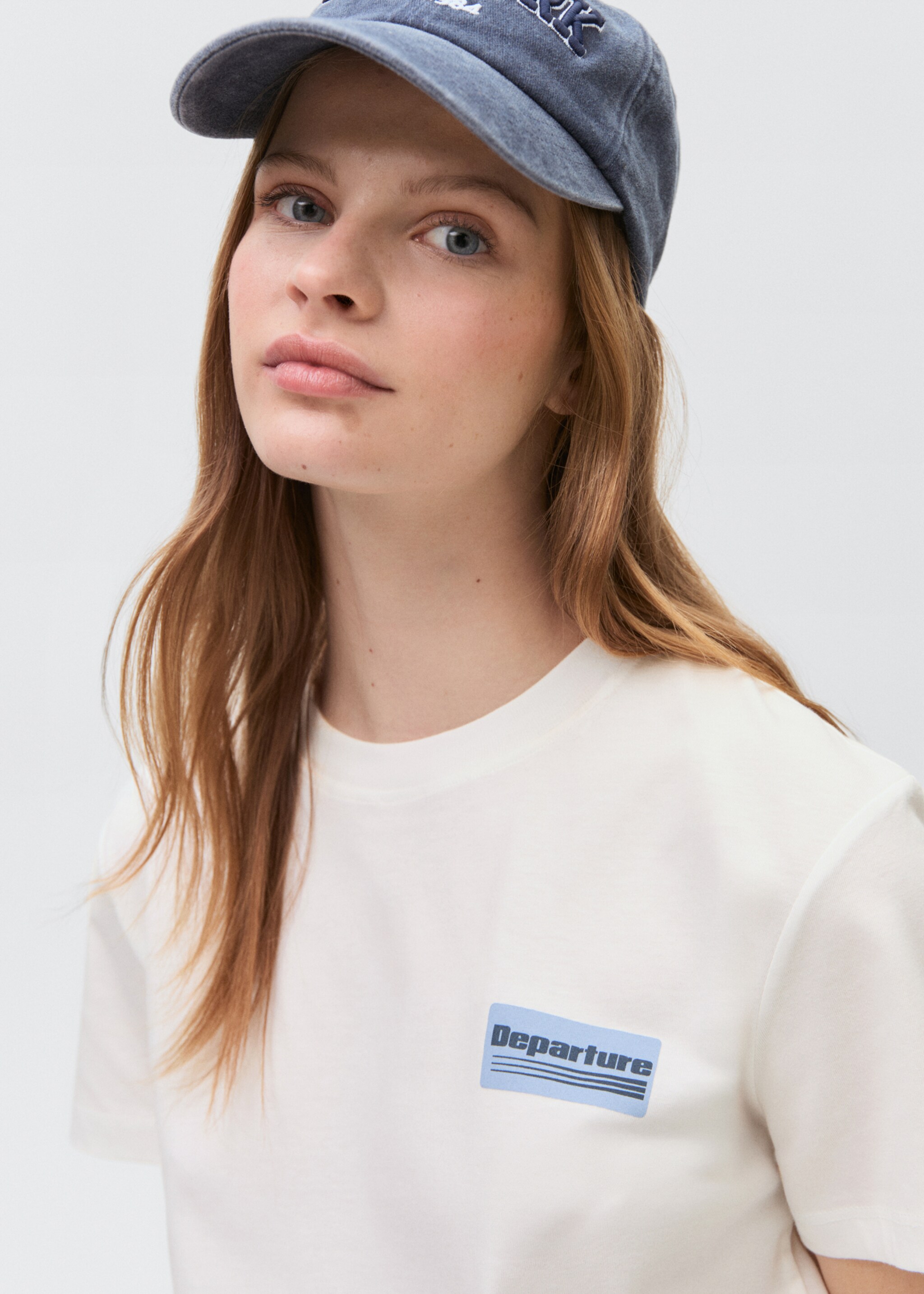 Printed cotton-blend T-shirt - Details of the article 1