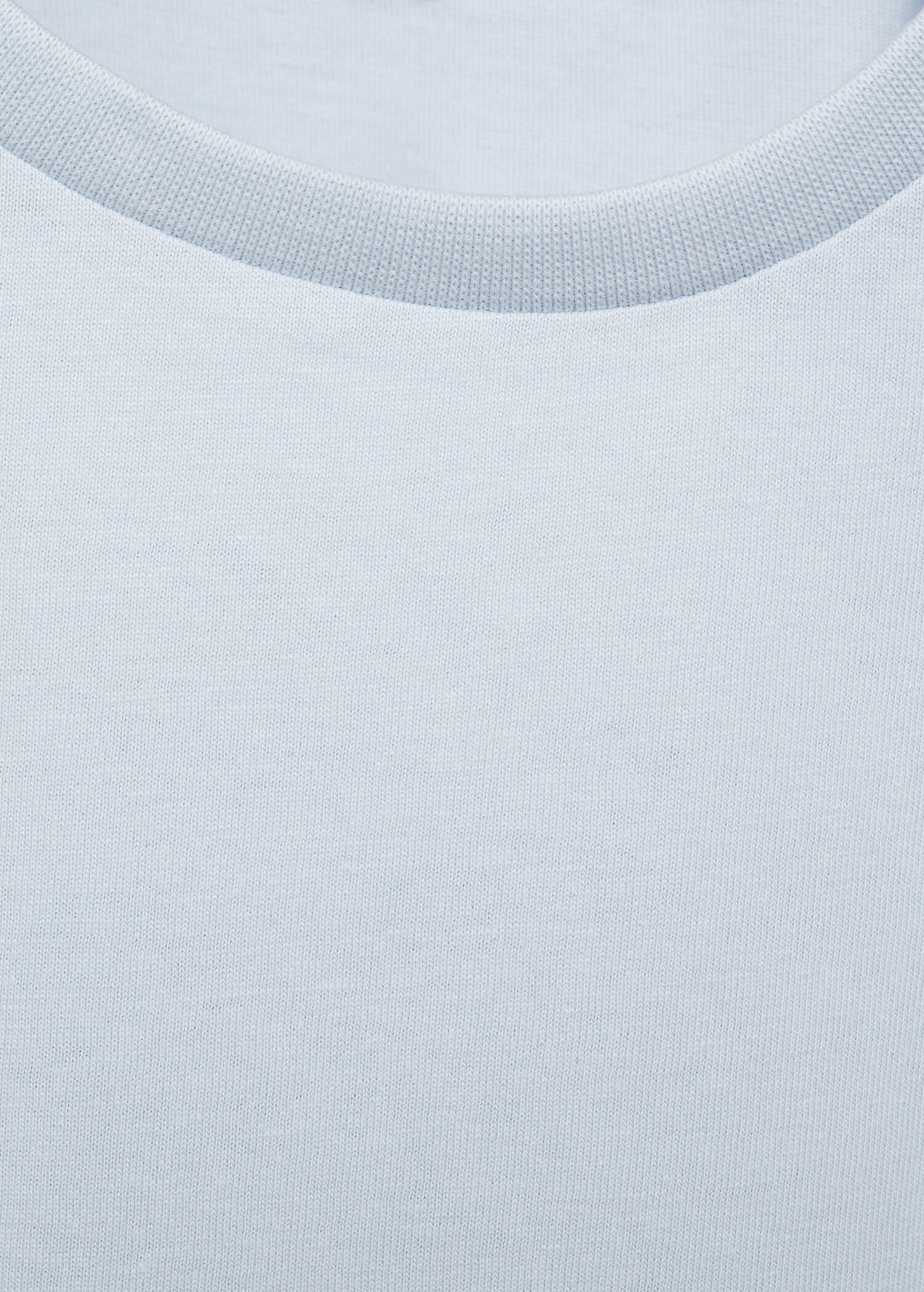 Short-sleeved cotton t-shirt - Details of the article 0