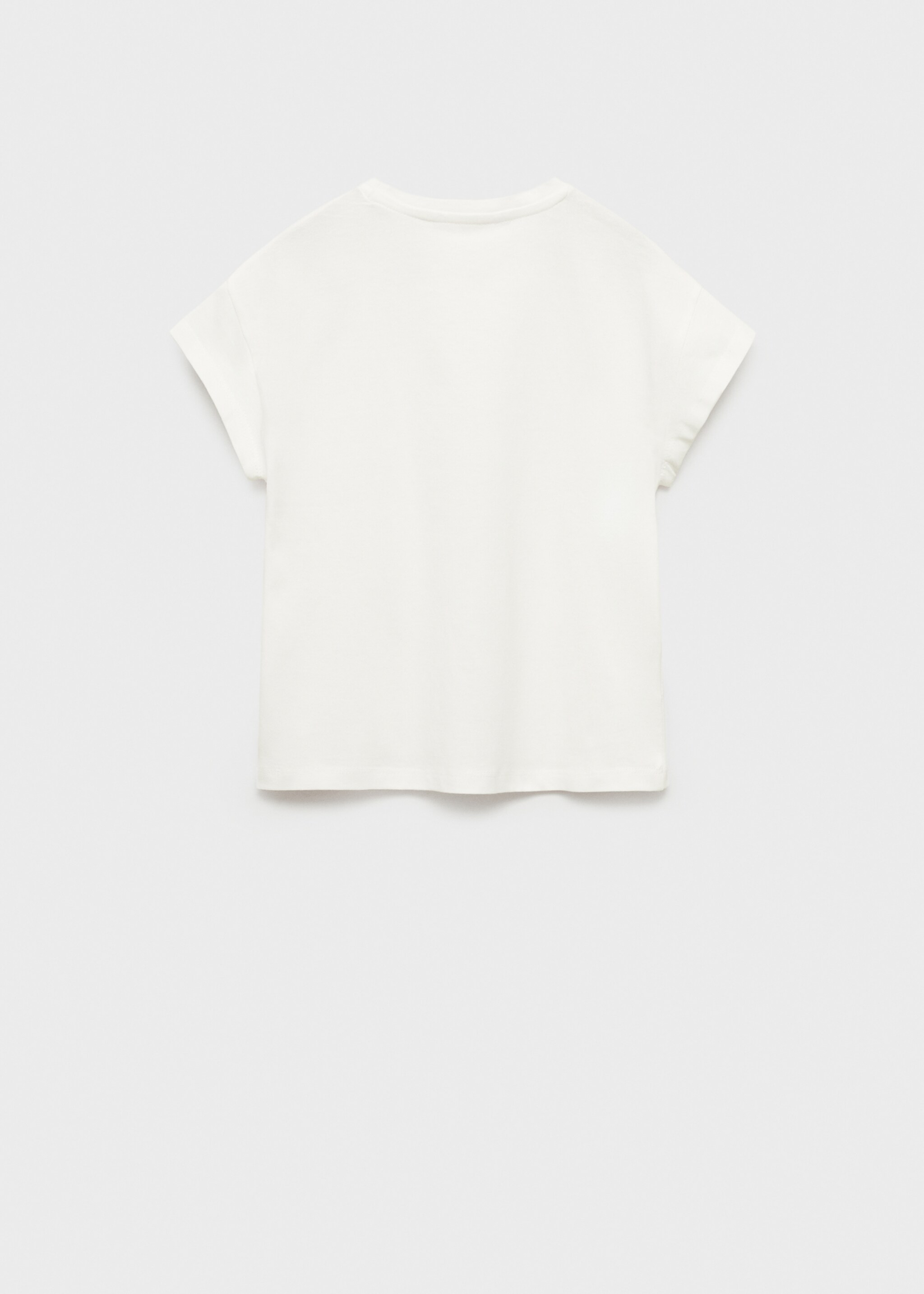 Embroidered printed T-shirt - Reverse of the article