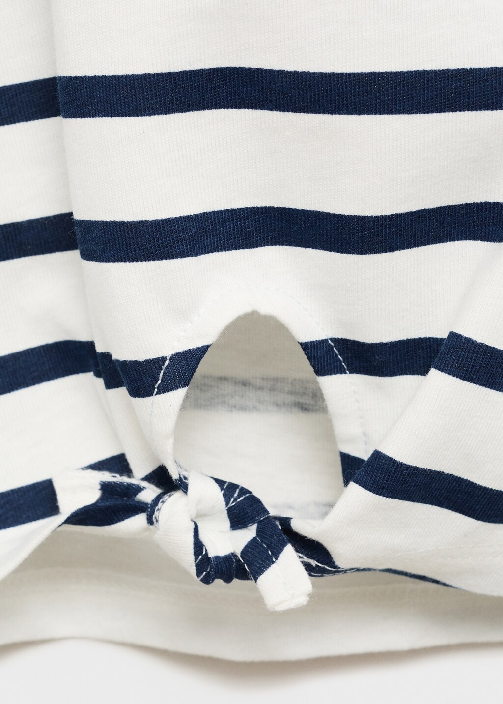 Snoopy striped t-shirt with knot detail