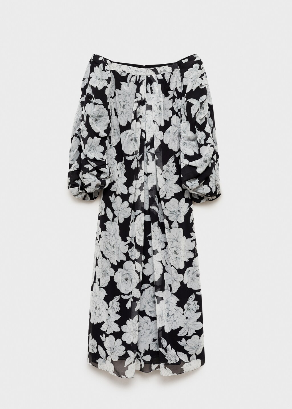 Strapless floral dress - image 5