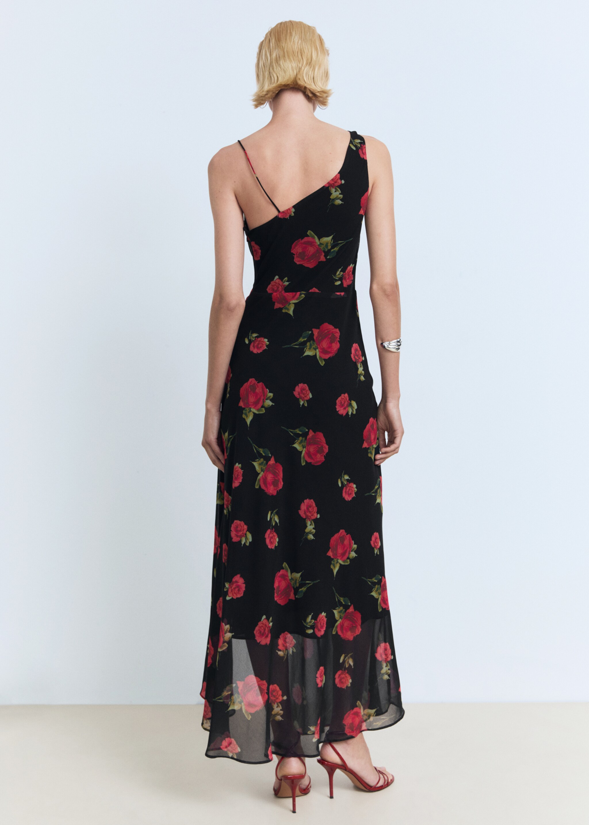 Robe longue en imprimé fleuri - Verso de l’article