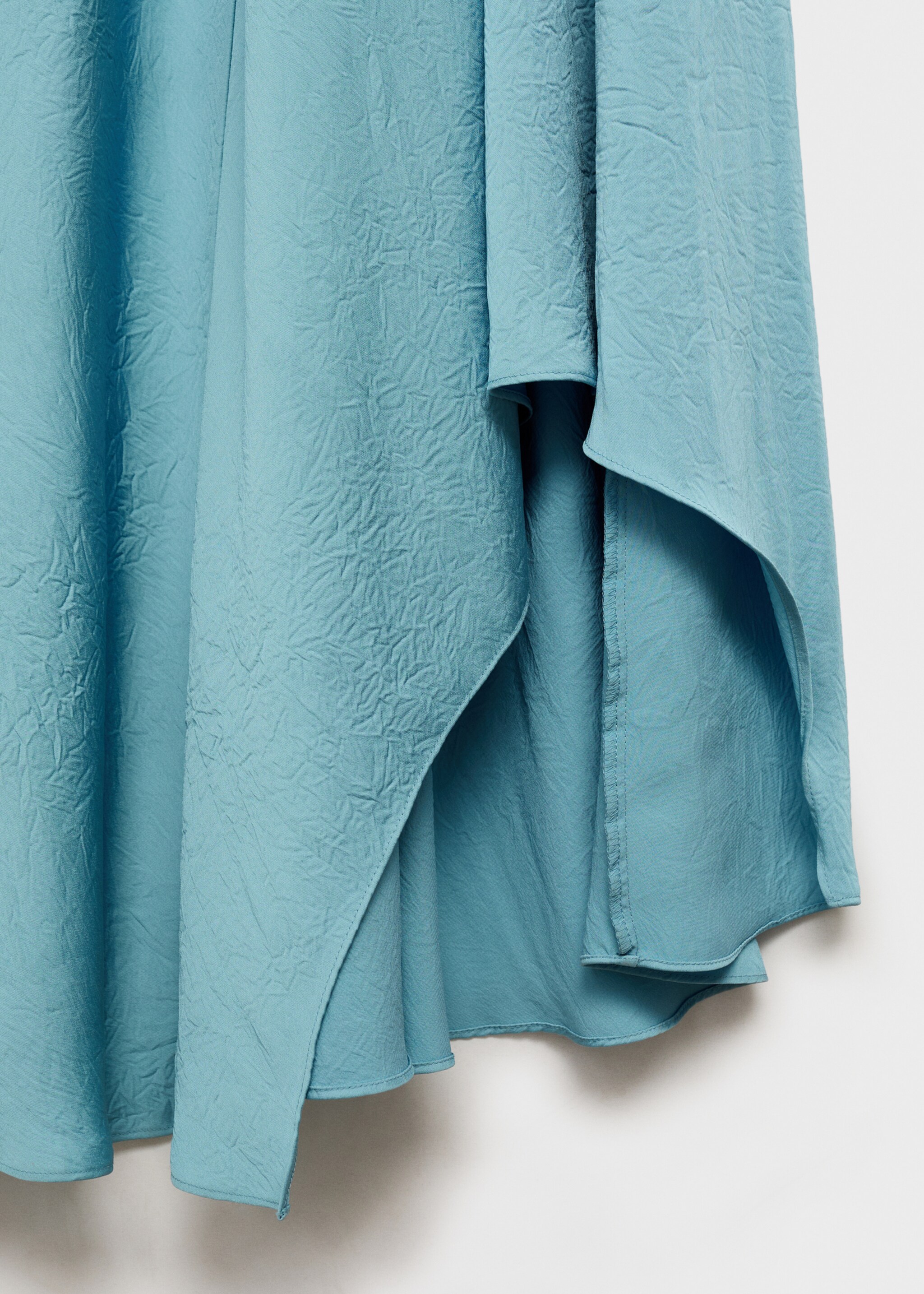Asymmetrical wrinkled-effect dress - Details of the article 0