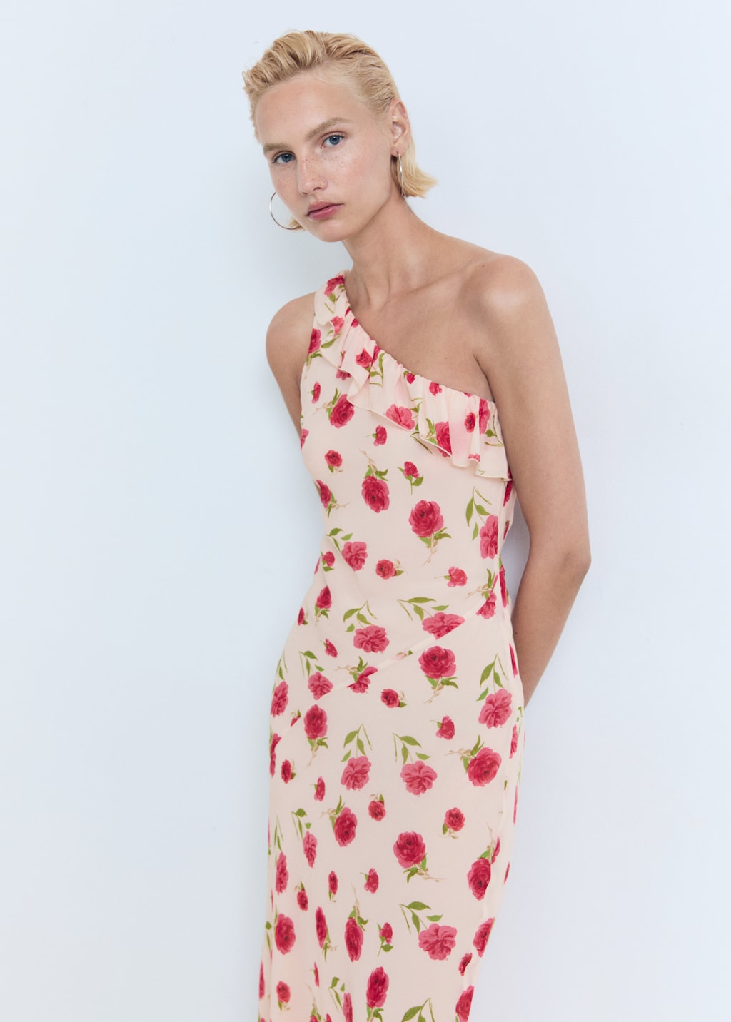 Floral ruffled dress